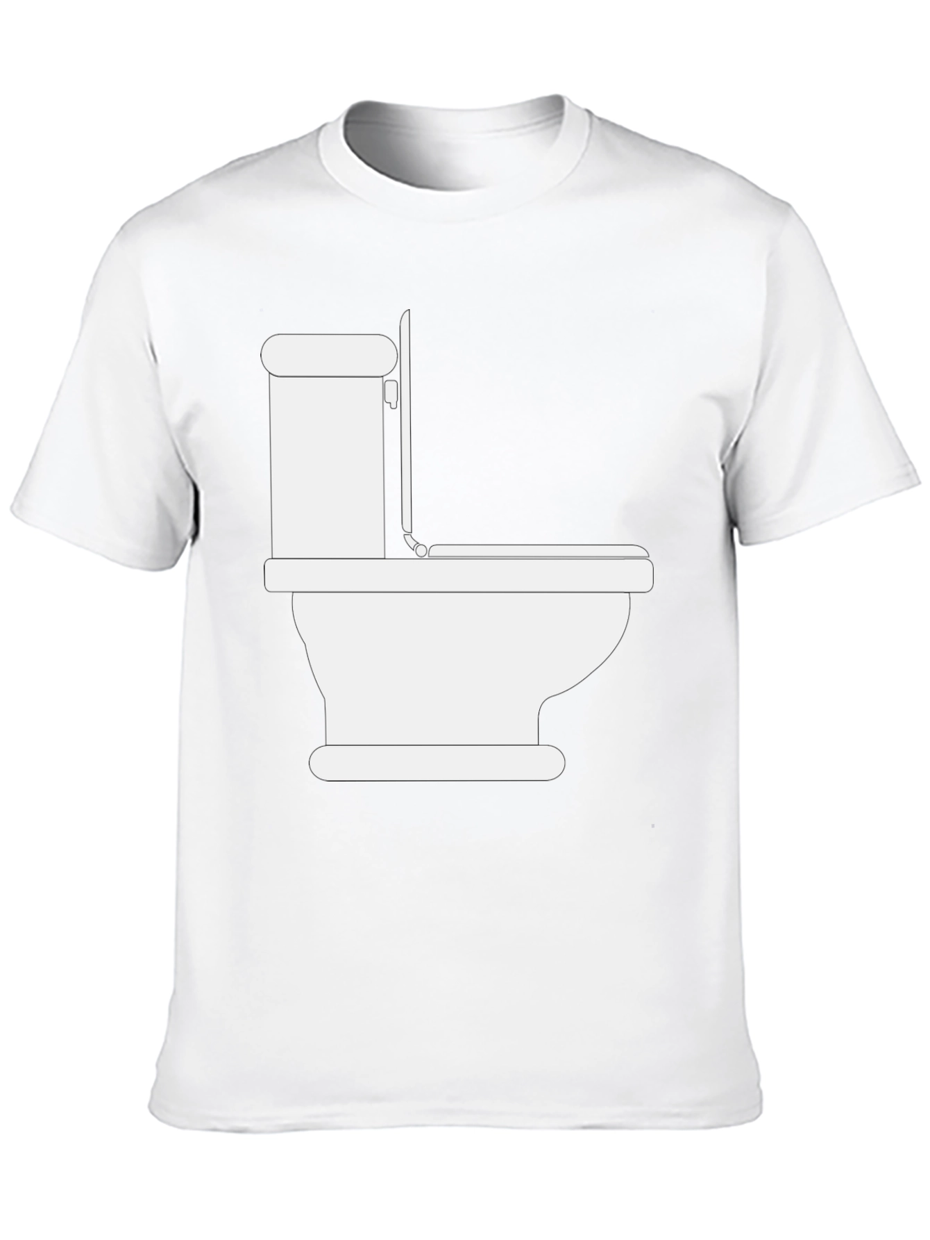 Toilet Humor T-Shirt - Black Cotton Tee