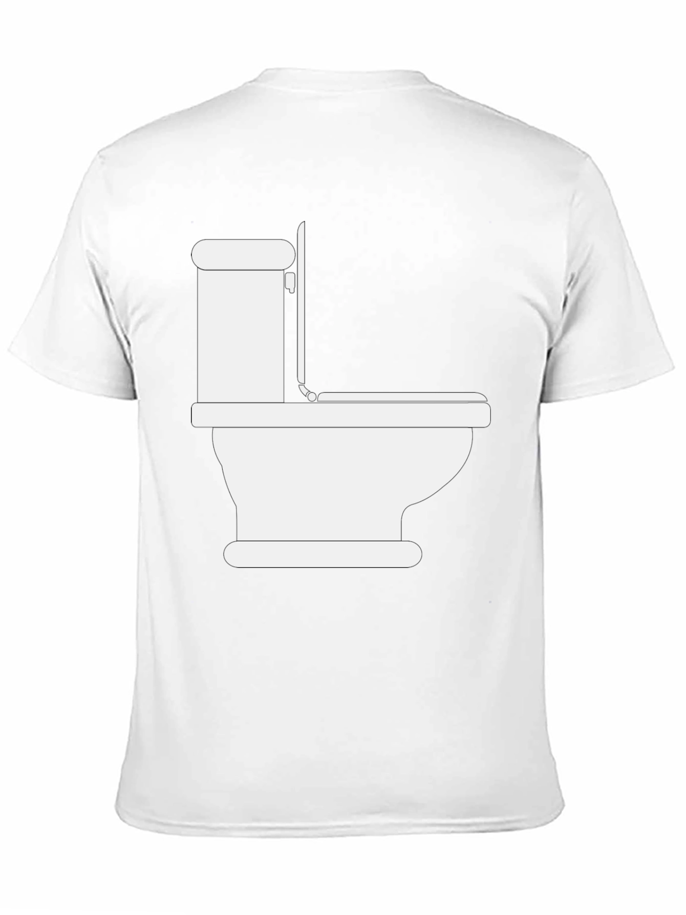 Toilet Humor T-Shirt - Black Cotton Tee
