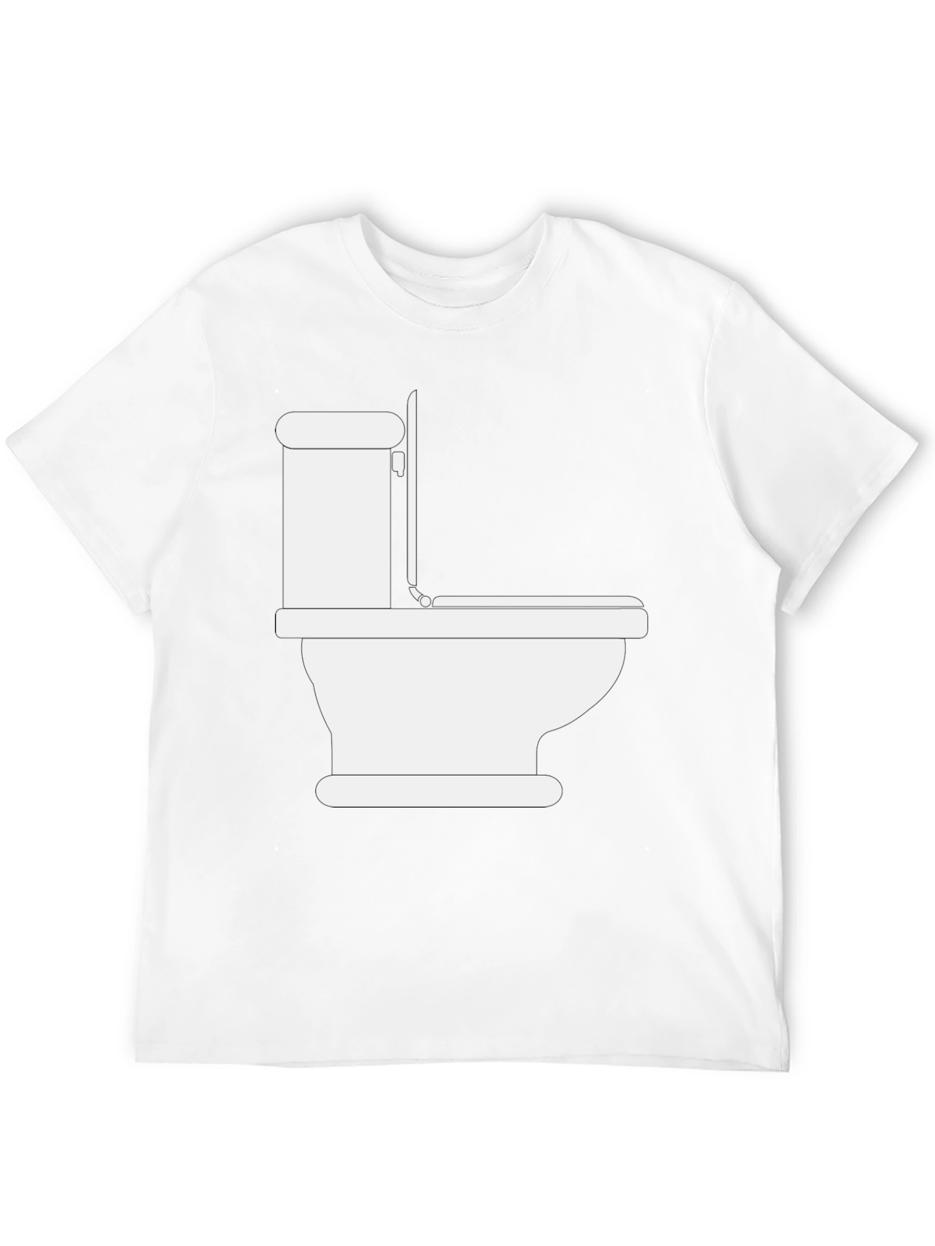 Toilet Humor T-Shirt - Black Cotton Tee