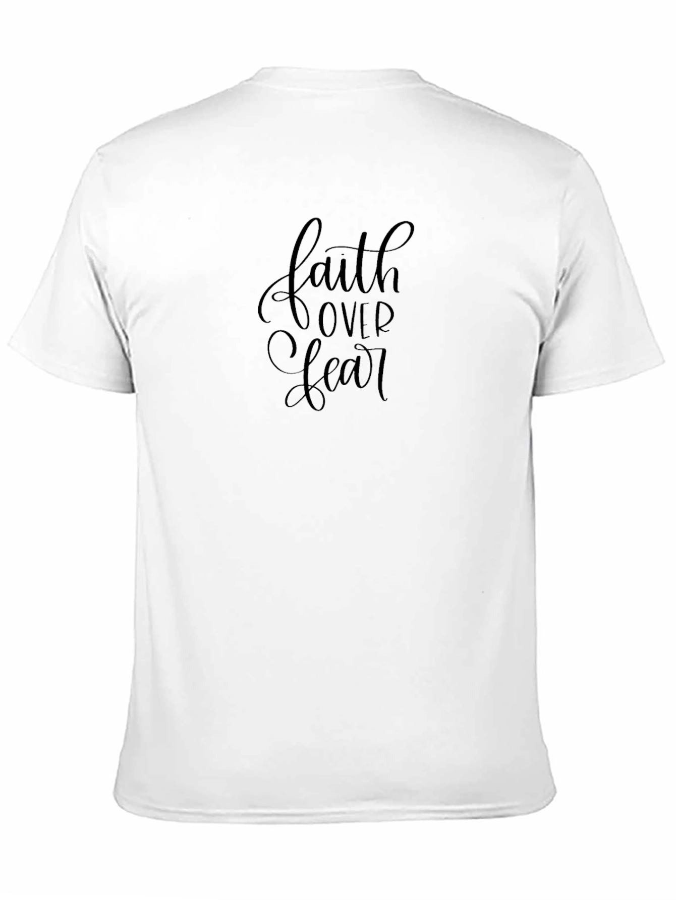 Faith Over Fear Graphic Tee - Solid Black
