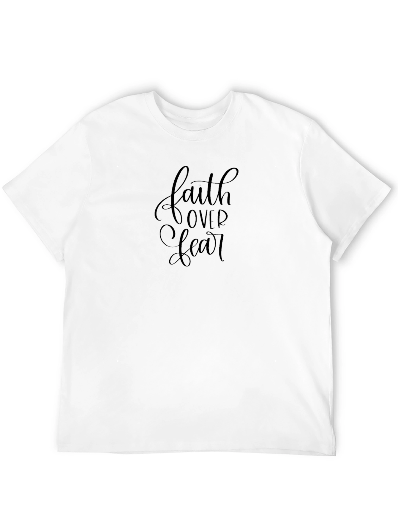 Faith Over Fear Graphic Tee - Solid Black