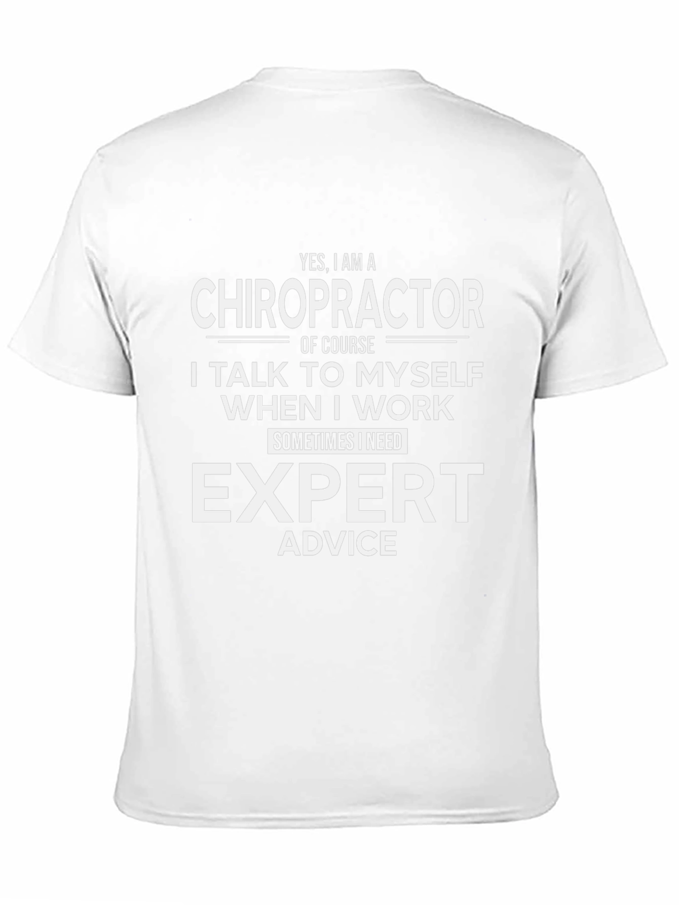 Chiropractor Expert Advice Black T-Shirt
