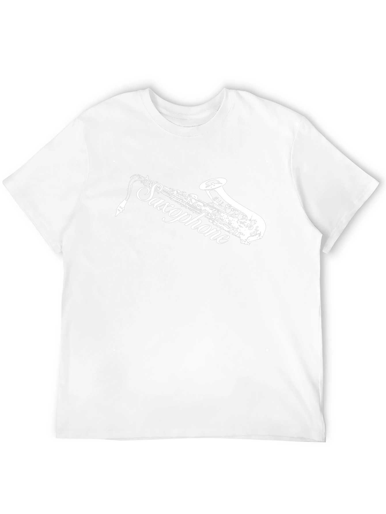 Saxophone Music Lover T-Shirt - Black Cotton Tee