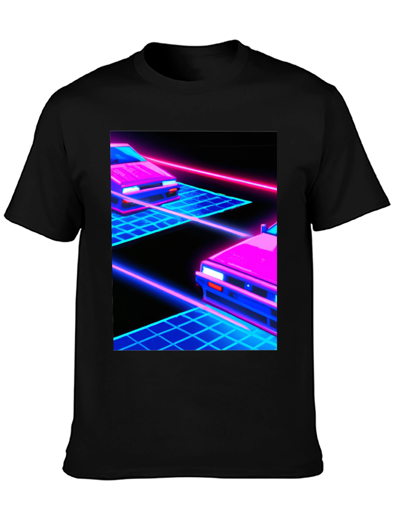 Retro Wave Car T-Shirt - Synthwave Aesthetic Tee