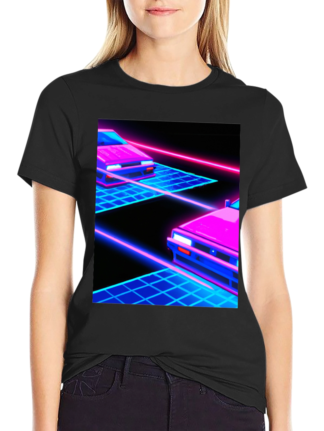 Retro Wave Car T-Shirt - Synthwave Aesthetic Tee