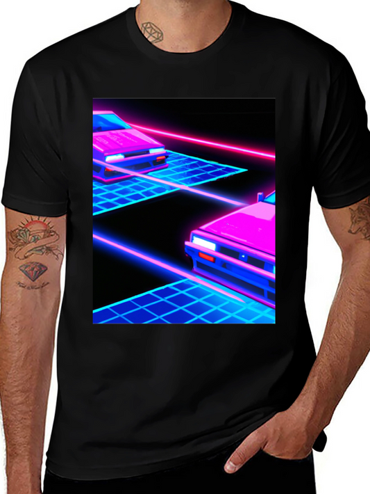 Retro Wave Car T-Shirt - Synthwave Aesthetic Tee