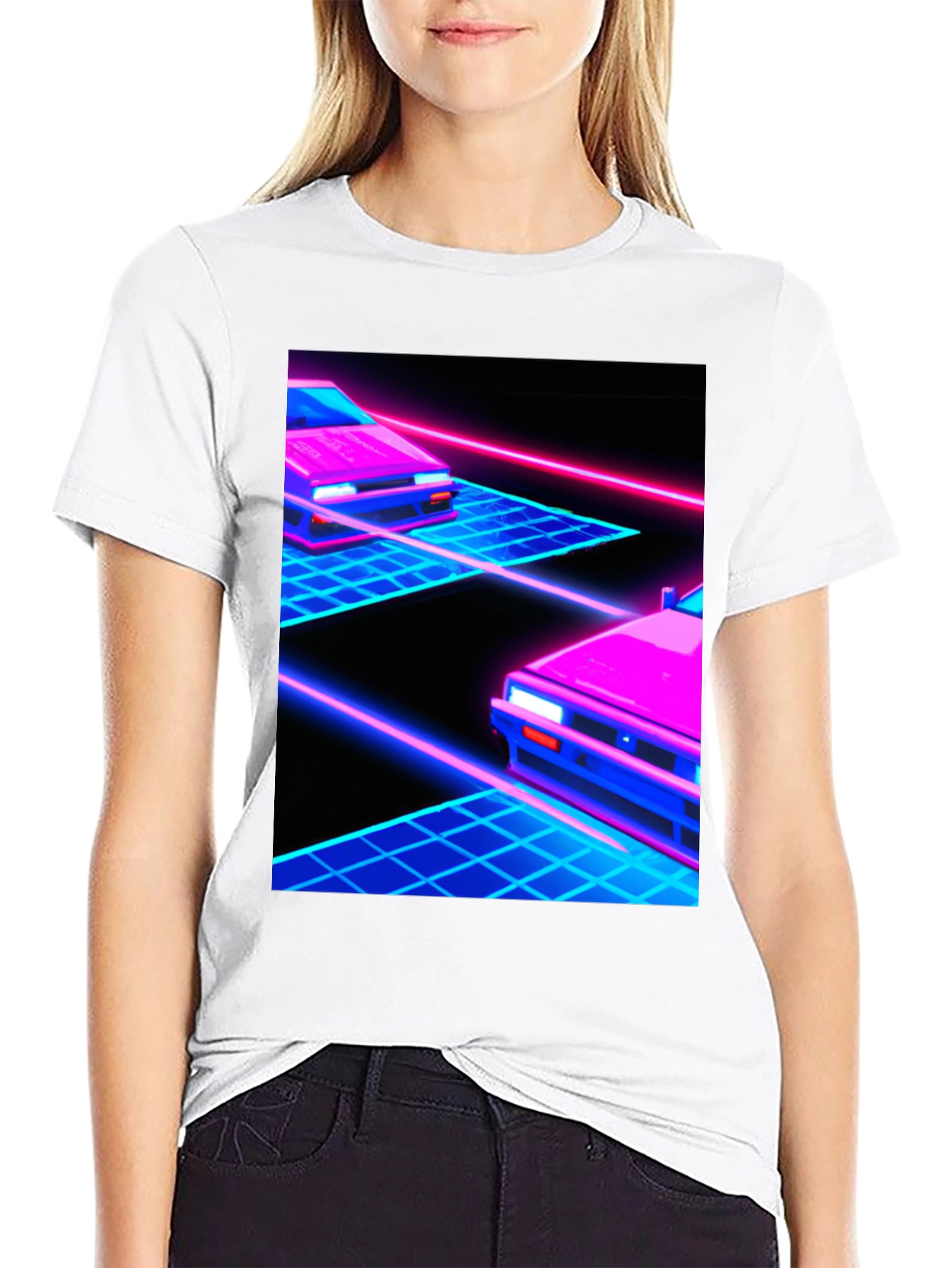 Retro Wave Car T-Shirt - Synthwave Aesthetic Tee