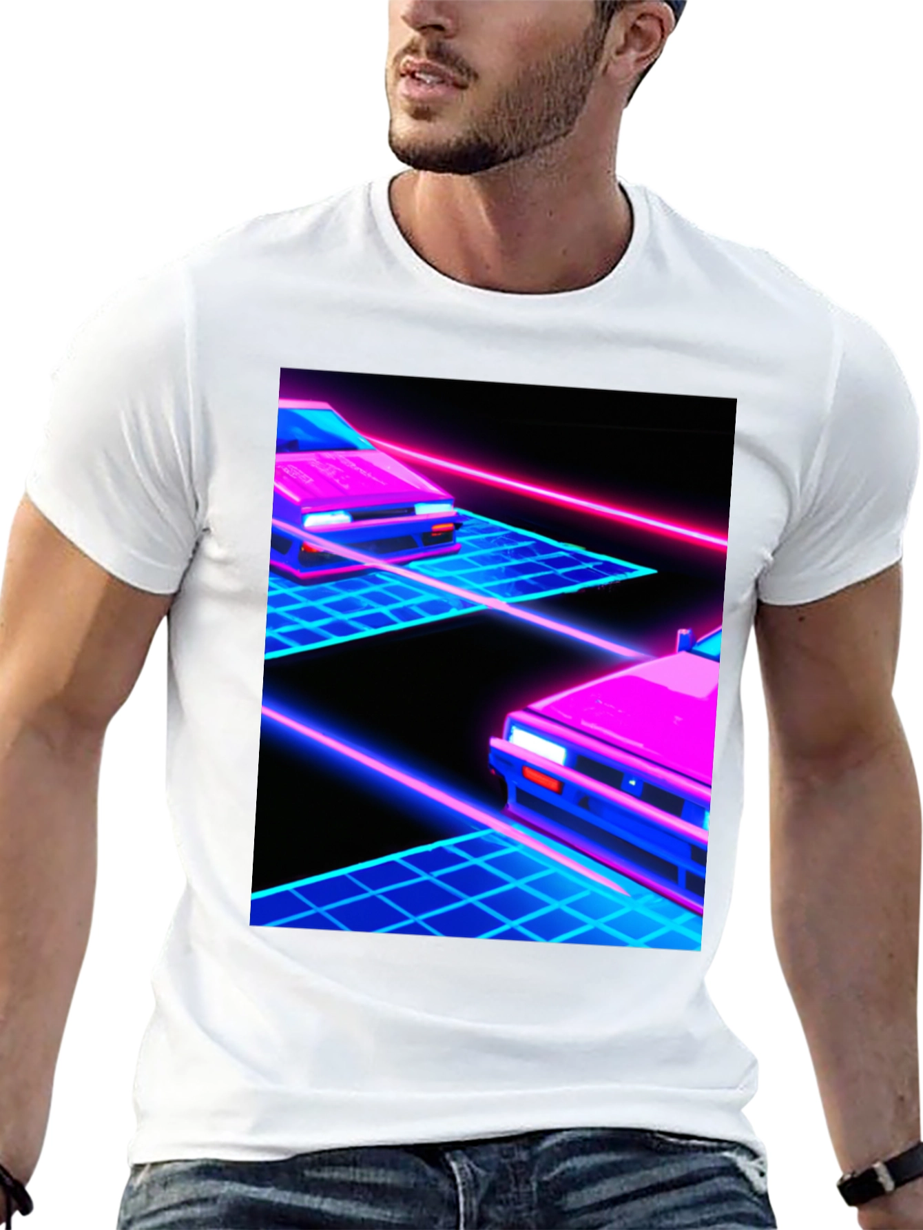 Retro Wave Car T-Shirt - Synthwave Aesthetic Tee