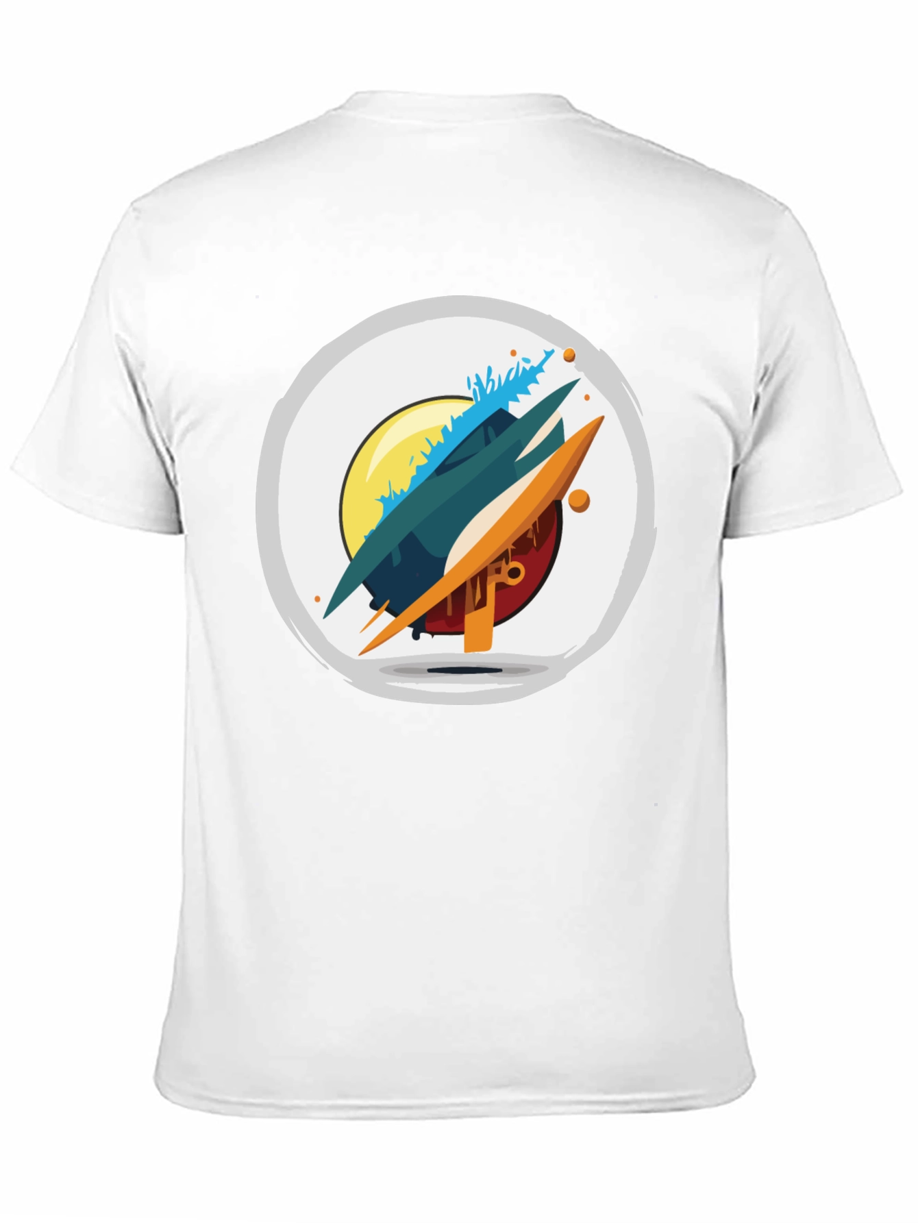 Abstract Graphic Tee - Modern Art Shirt