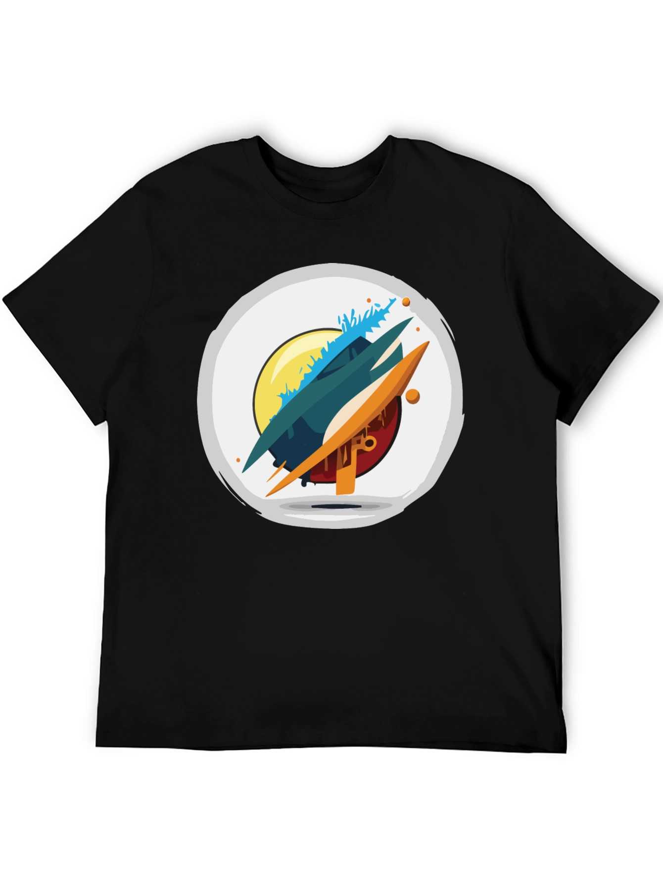Abstract Graphic Tee - Modern Art Shirt