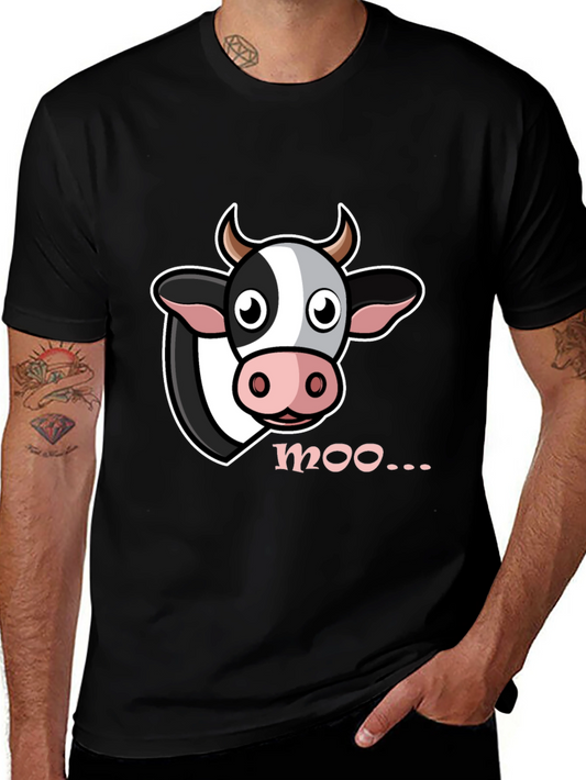 Cow Moo T-Shirt - Funny Animal Graphic Tee