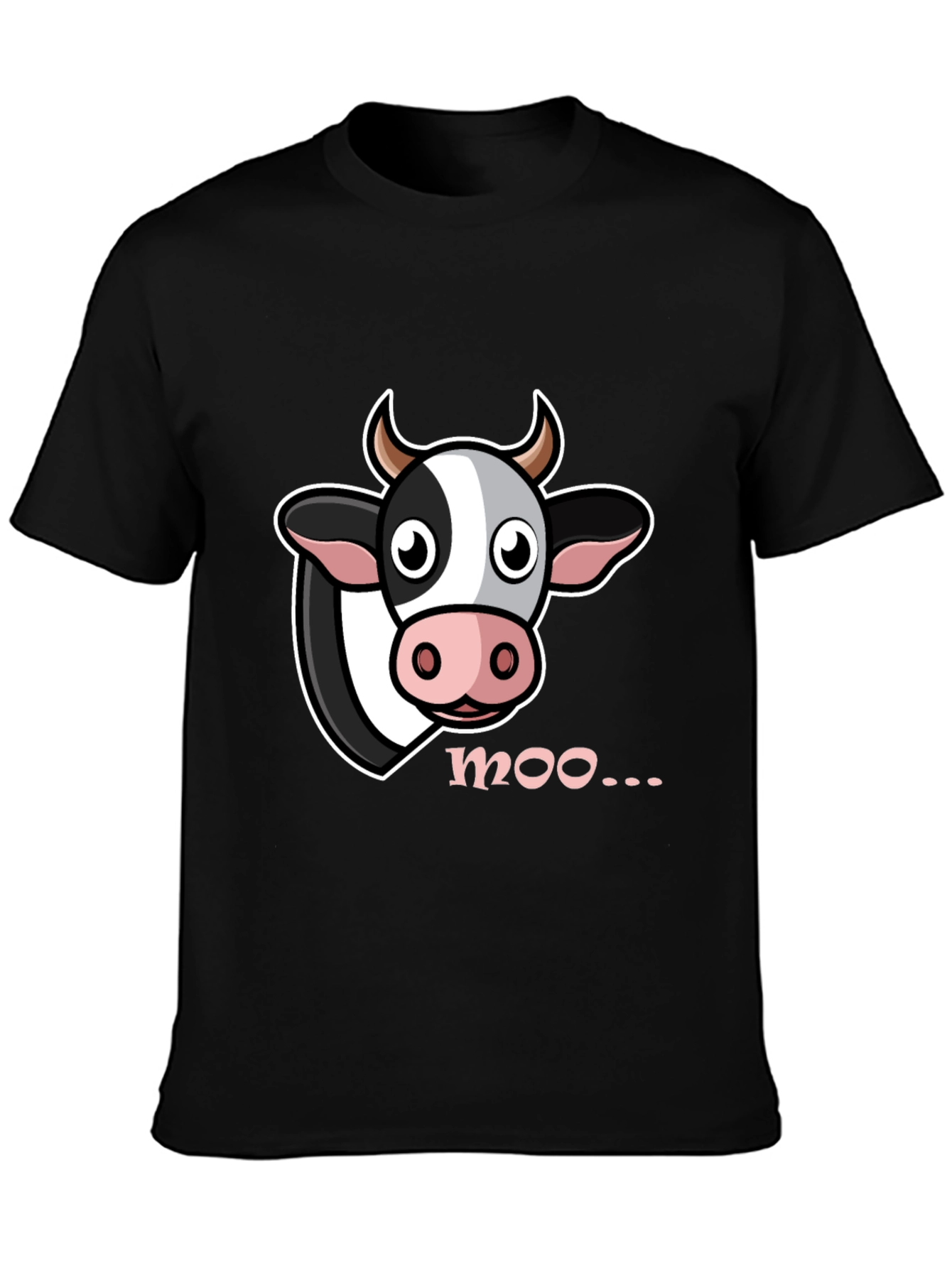 Cow Moo T-Shirt - Funny Animal Graphic Tee