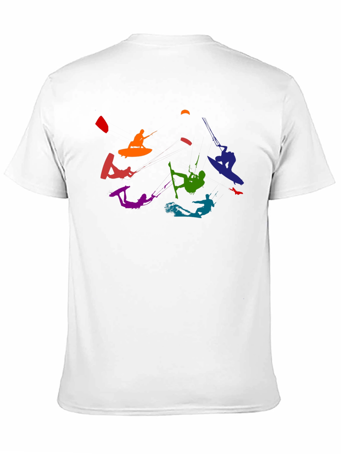 Rainbow Kitesurfing Black T-Shirt
