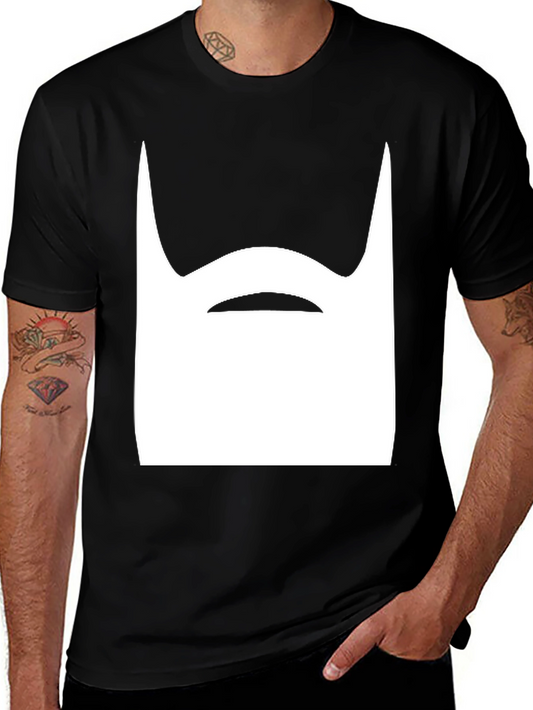 Funny Beard Graphic Tee - Mens Black T-Shirt