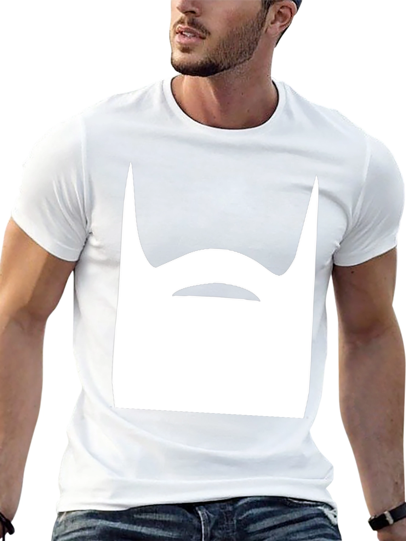 Funny Beard Graphic Tee - Mens Black T-Shirt