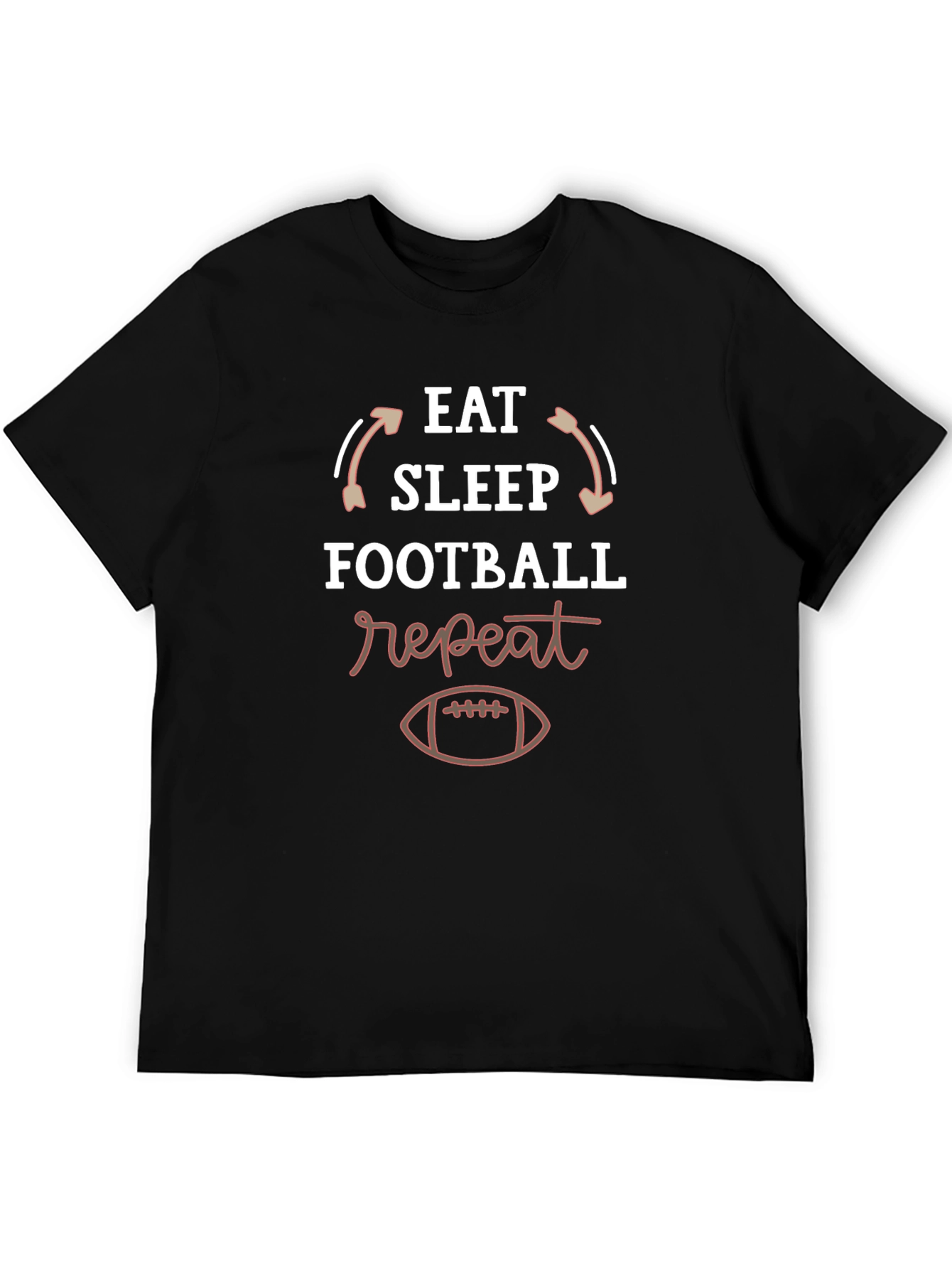 Eat Sleep Football Repeat T-Shirt