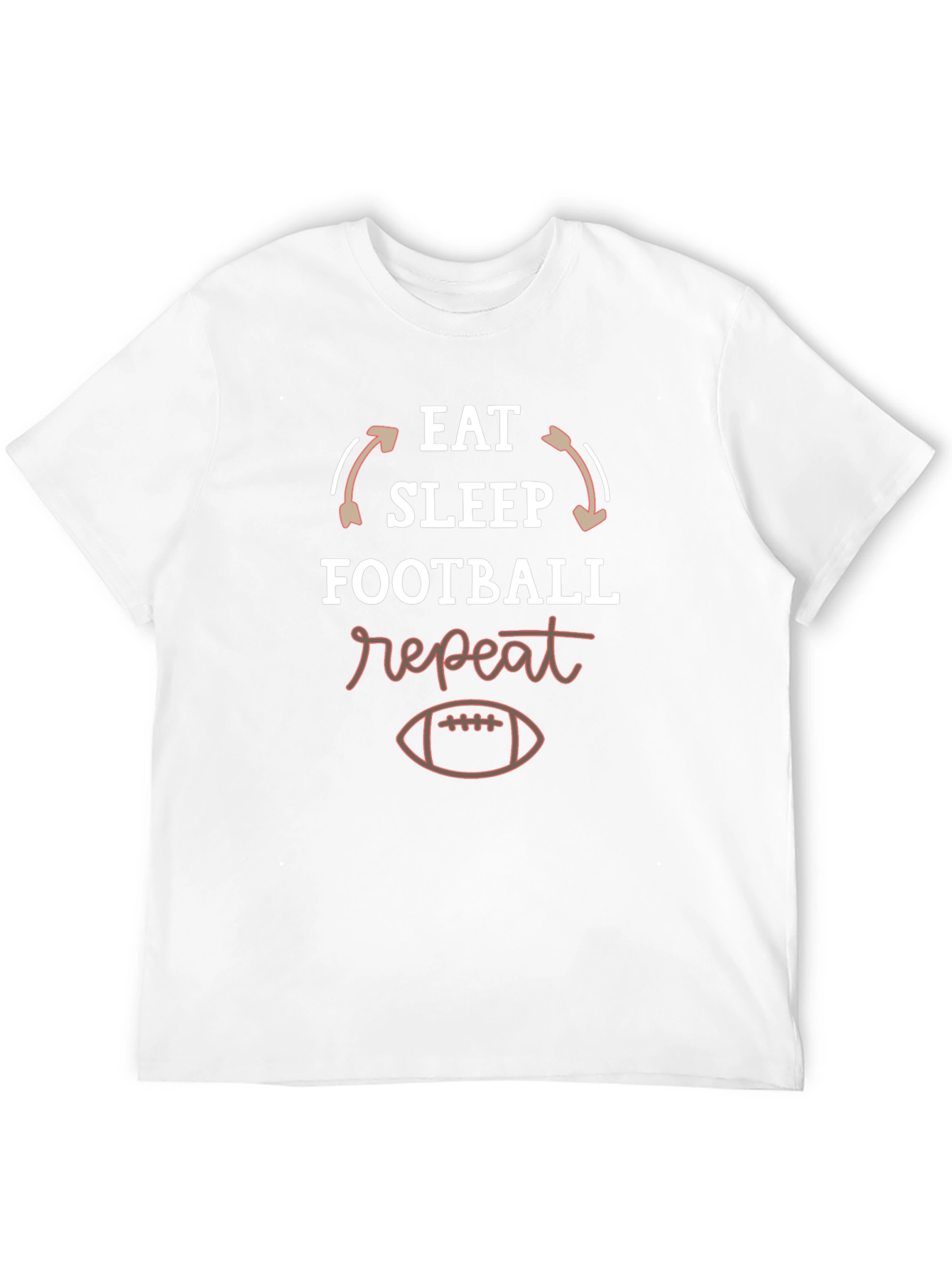 Eat Sleep Football Repeat T-Shirt