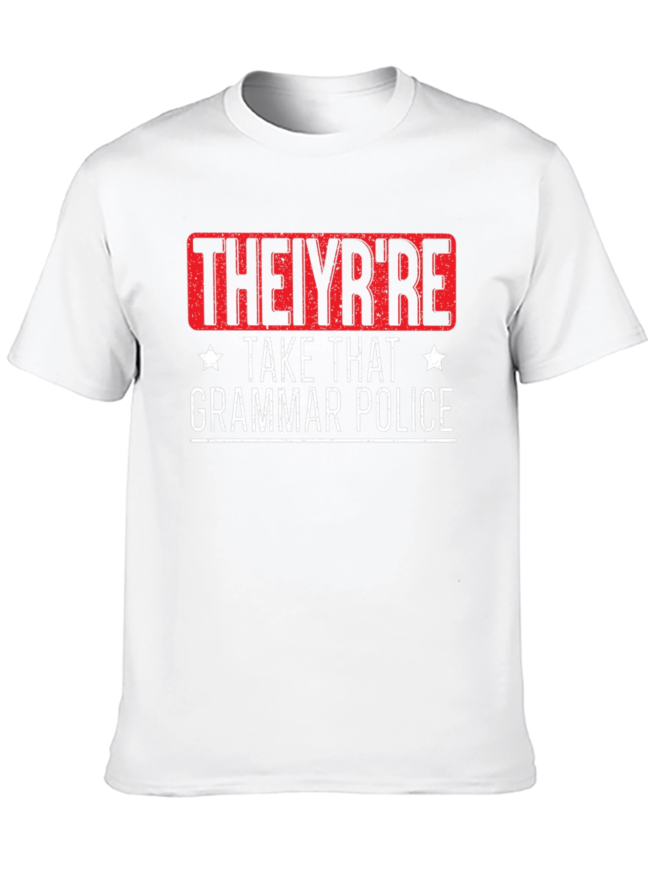 THEIYRRE Grammar Police Graphic Tee - Black