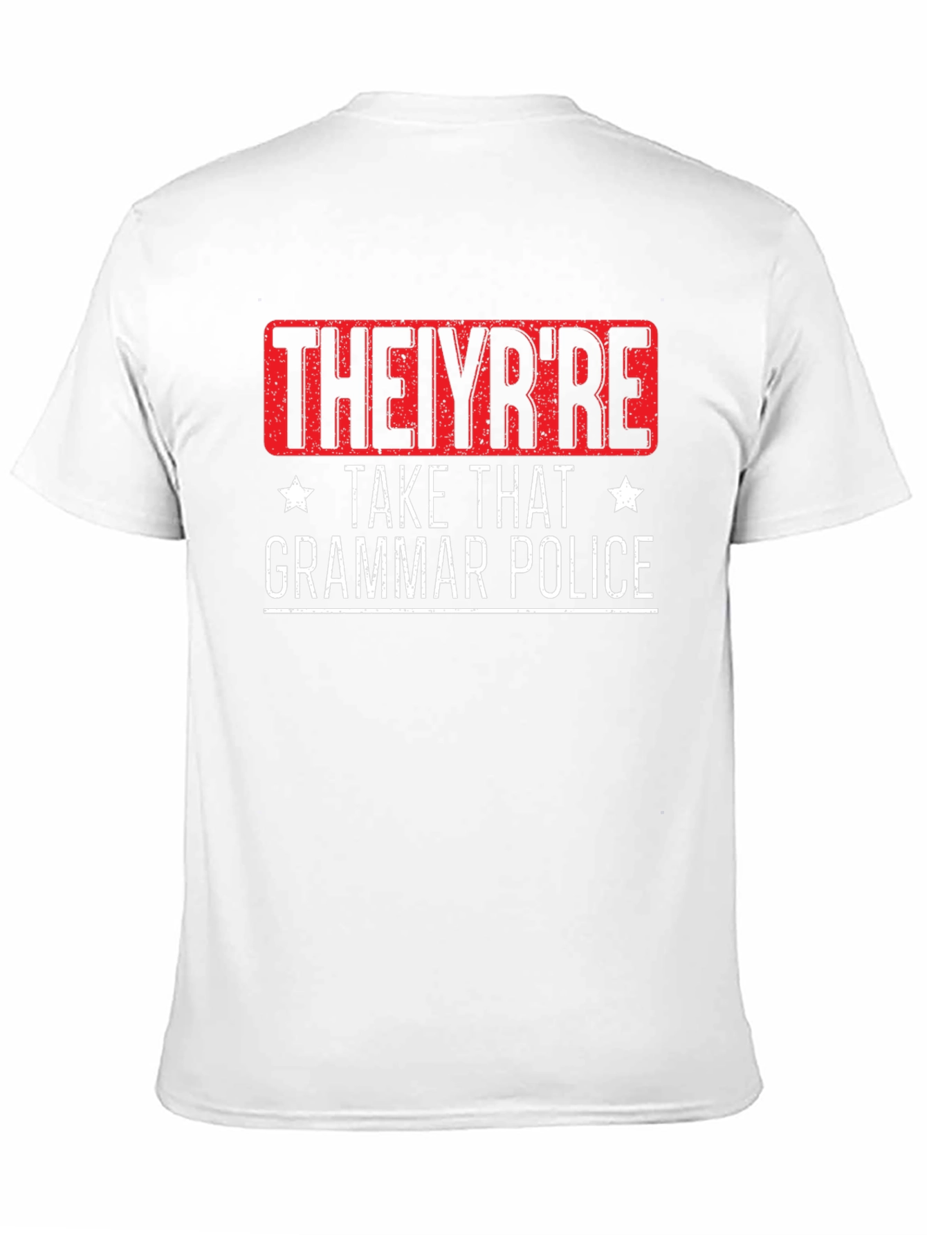 THEIYRRE Grammar Police Graphic Tee - Black