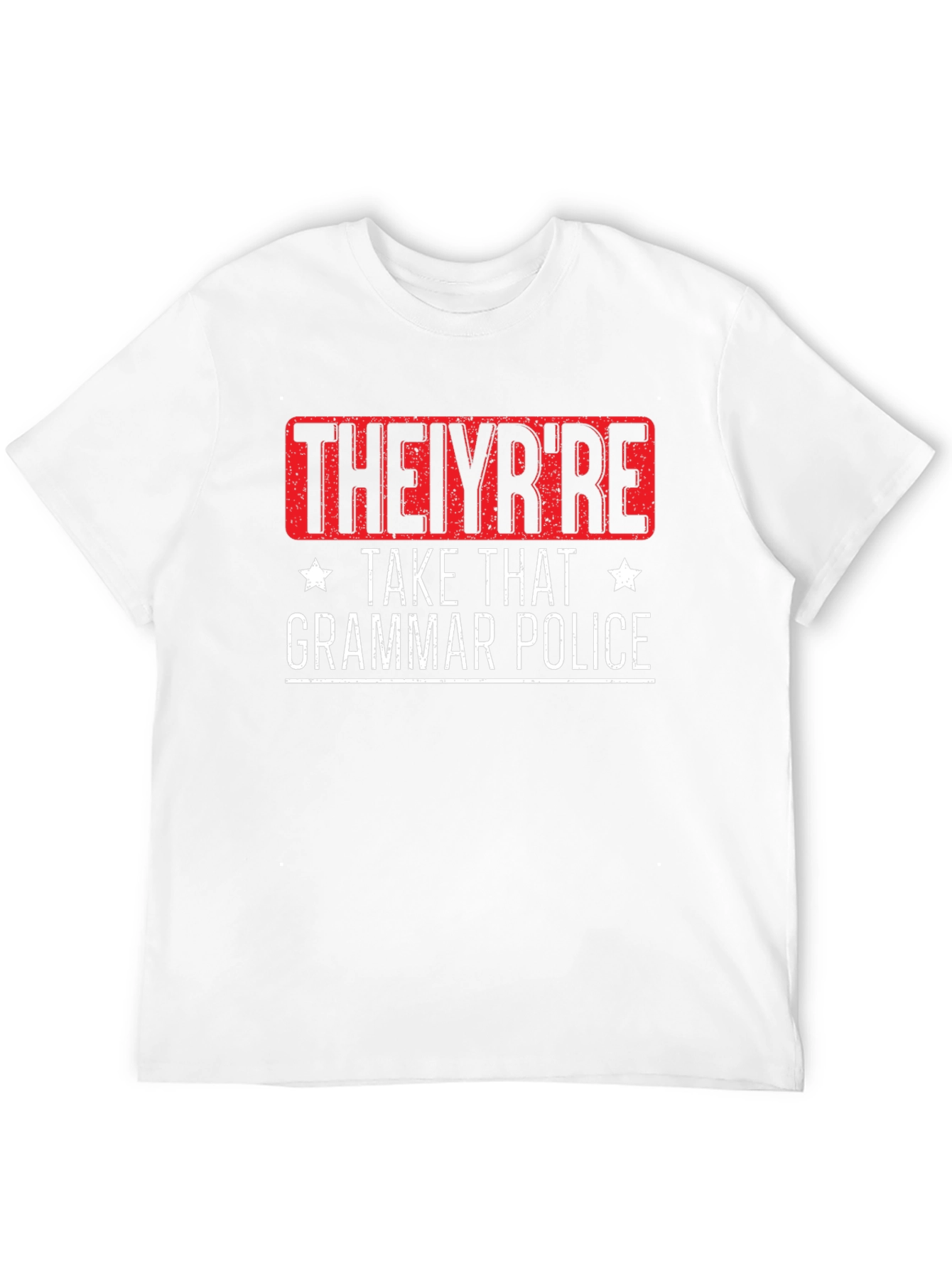 THEIYRRE Grammar Police Graphic Tee - Black