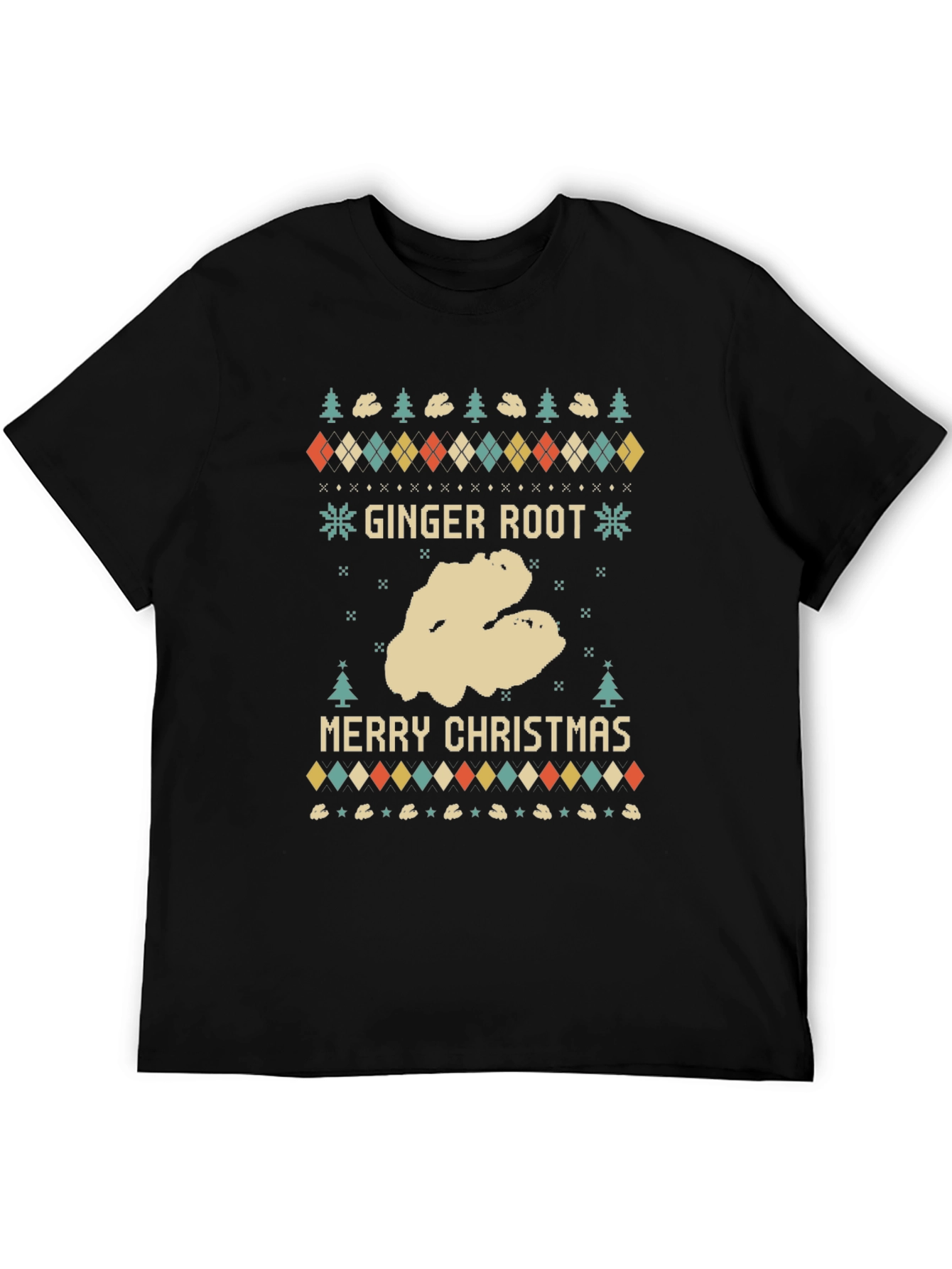 Ginger Root Merry Christmas Ugly Holiday T-Shirt
