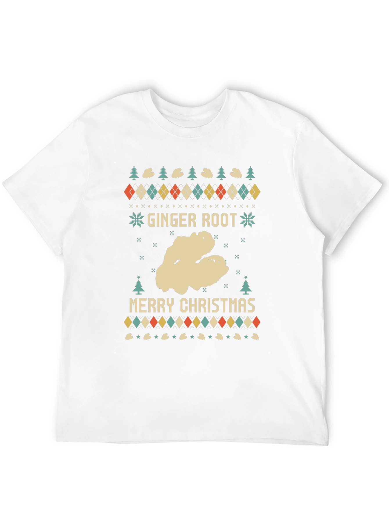 Ginger Root Merry Christmas Ugly Holiday T-Shirt