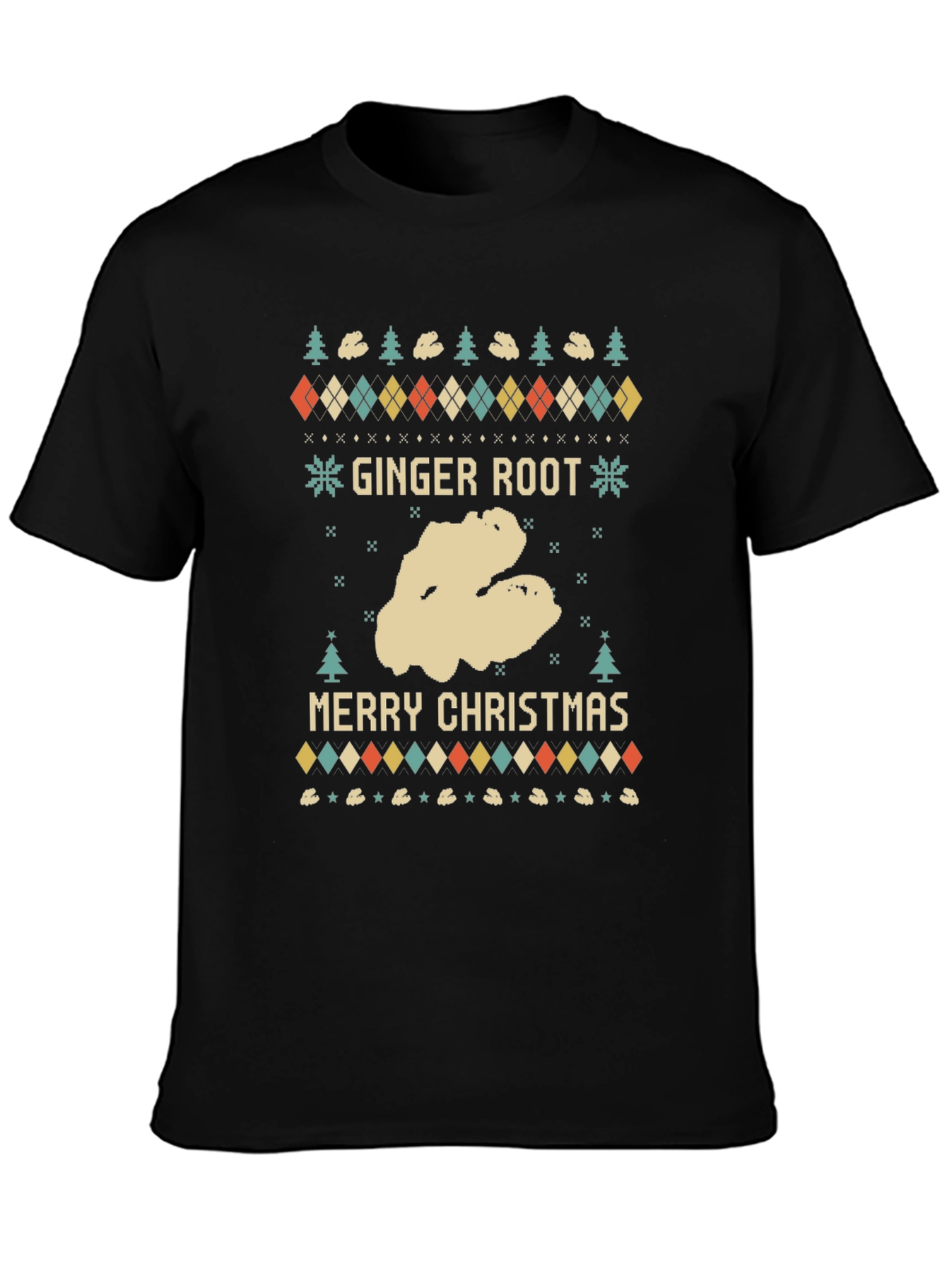 Ginger Root Merry Christmas Ugly Holiday T-Shirt