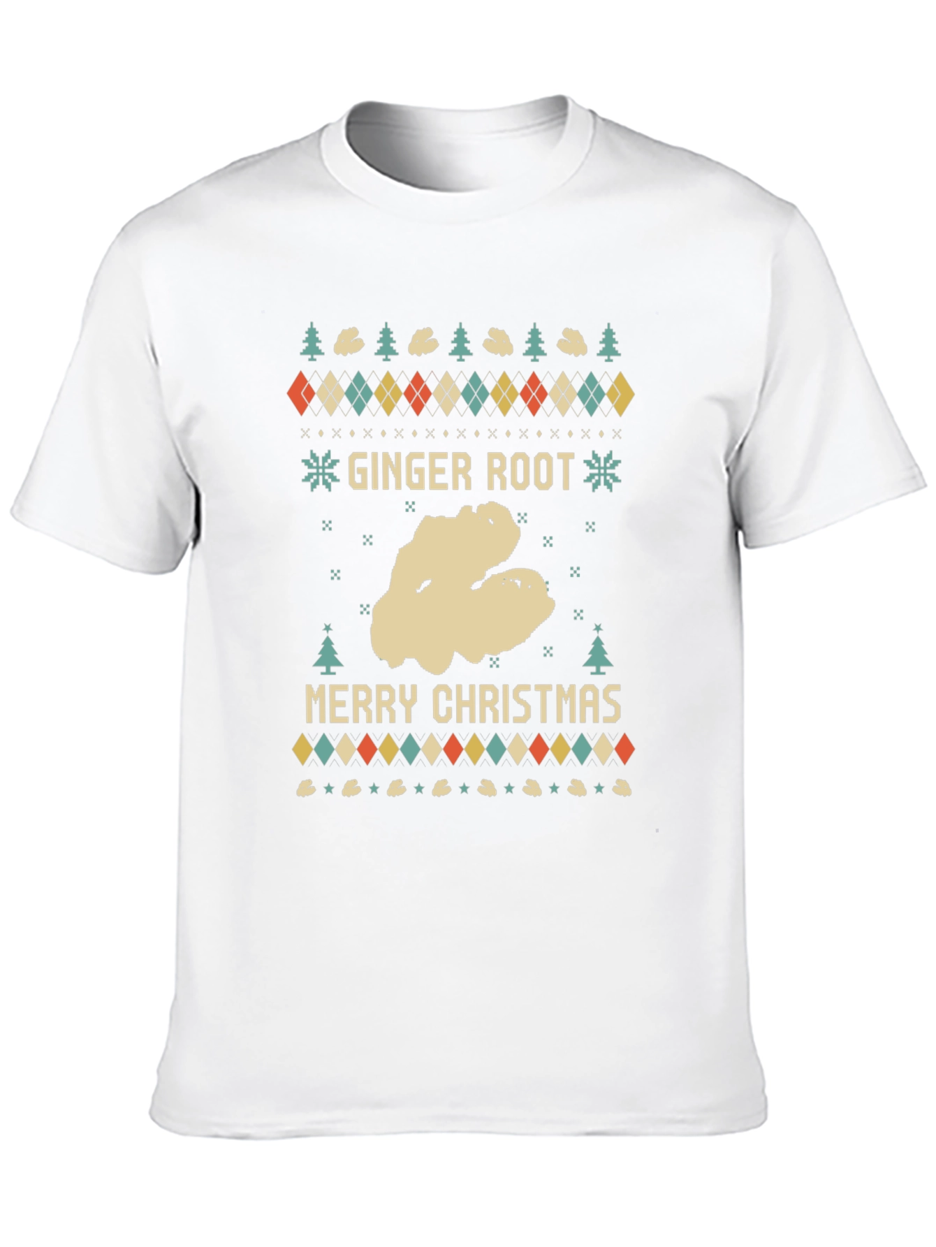 Ginger Root Merry Christmas Ugly Holiday T-Shirt