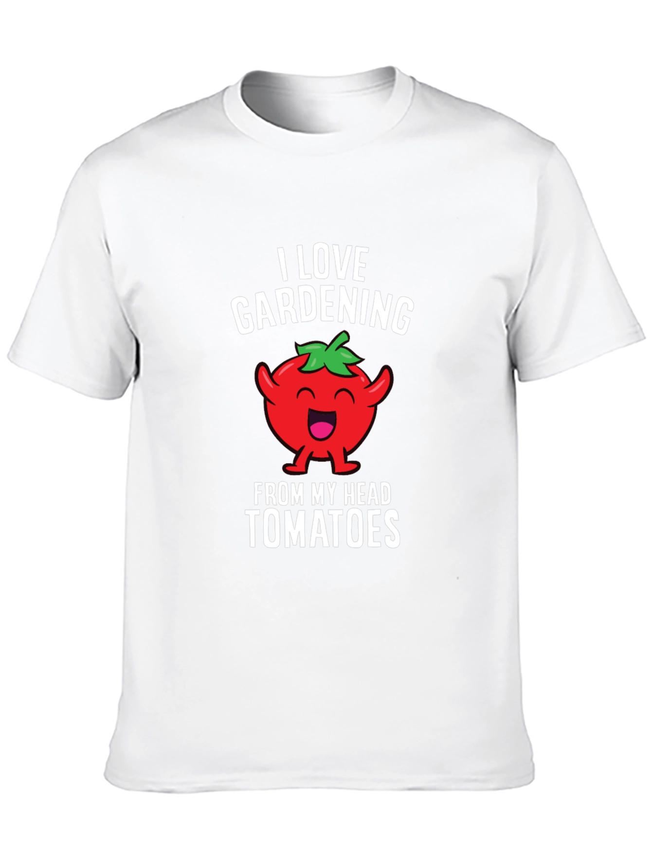 Gardening Tomato Head Graphic T-Shirt
