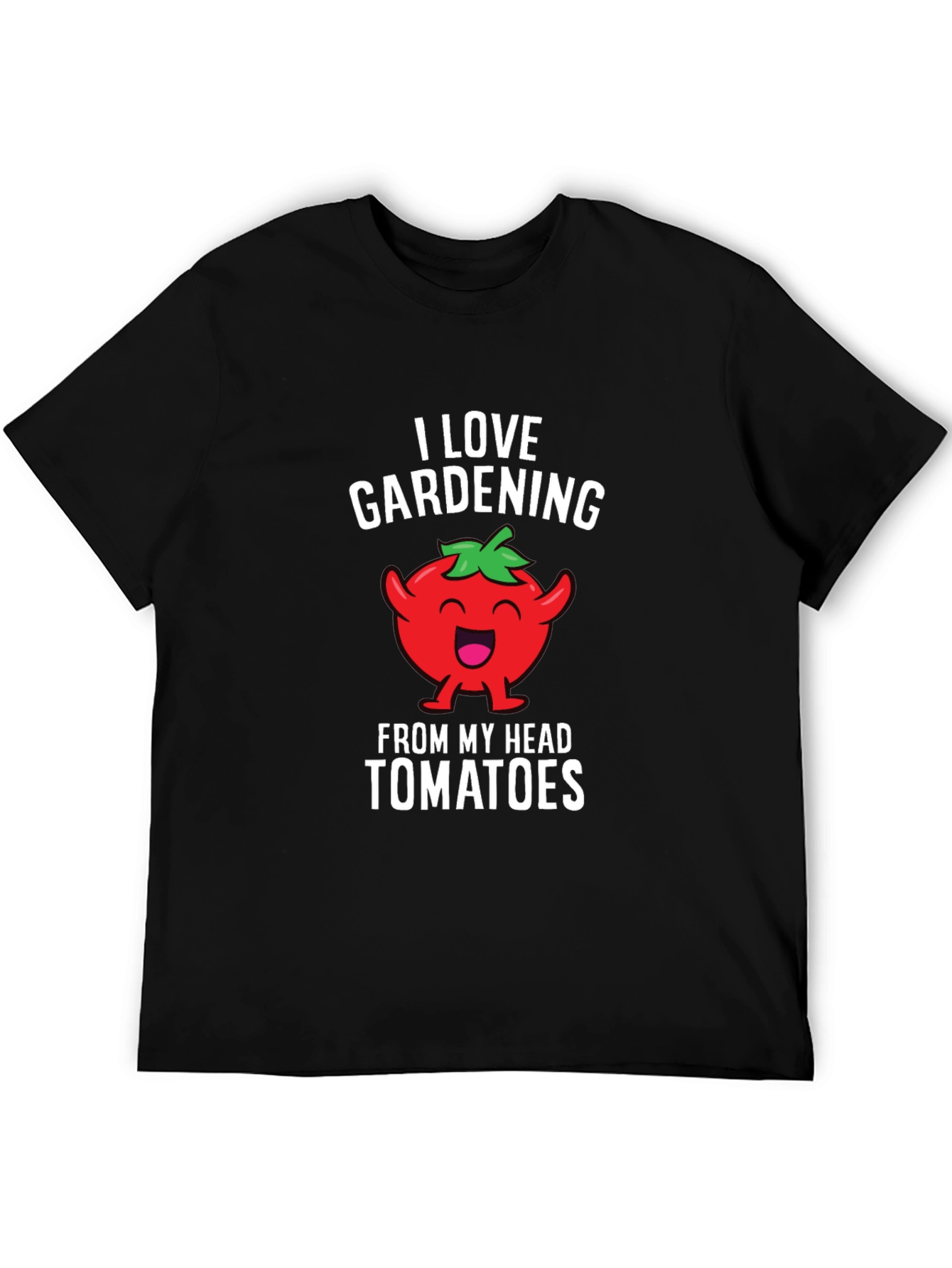 Gardening Tomato Head Graphic T-Shirt
