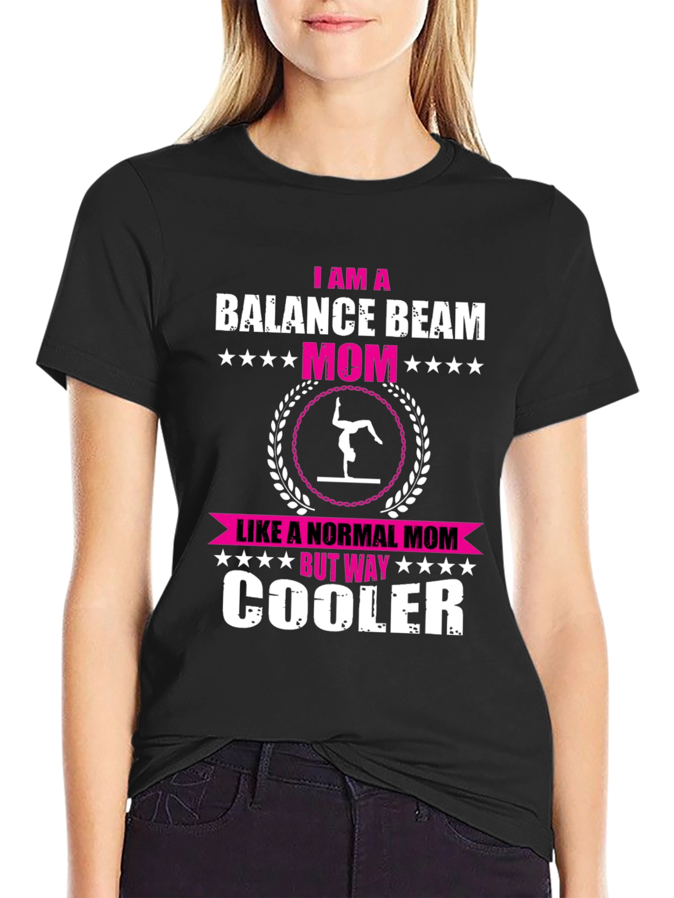 Balance Beam Mom Graphic T-Shirt