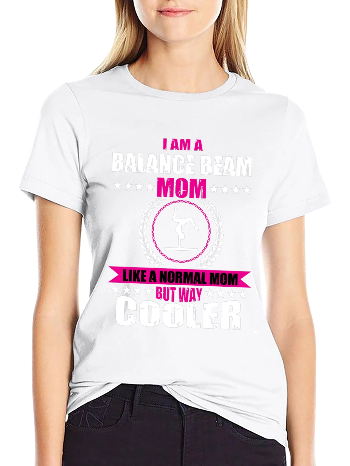 Balance Beam Mom Graphic T-Shirt