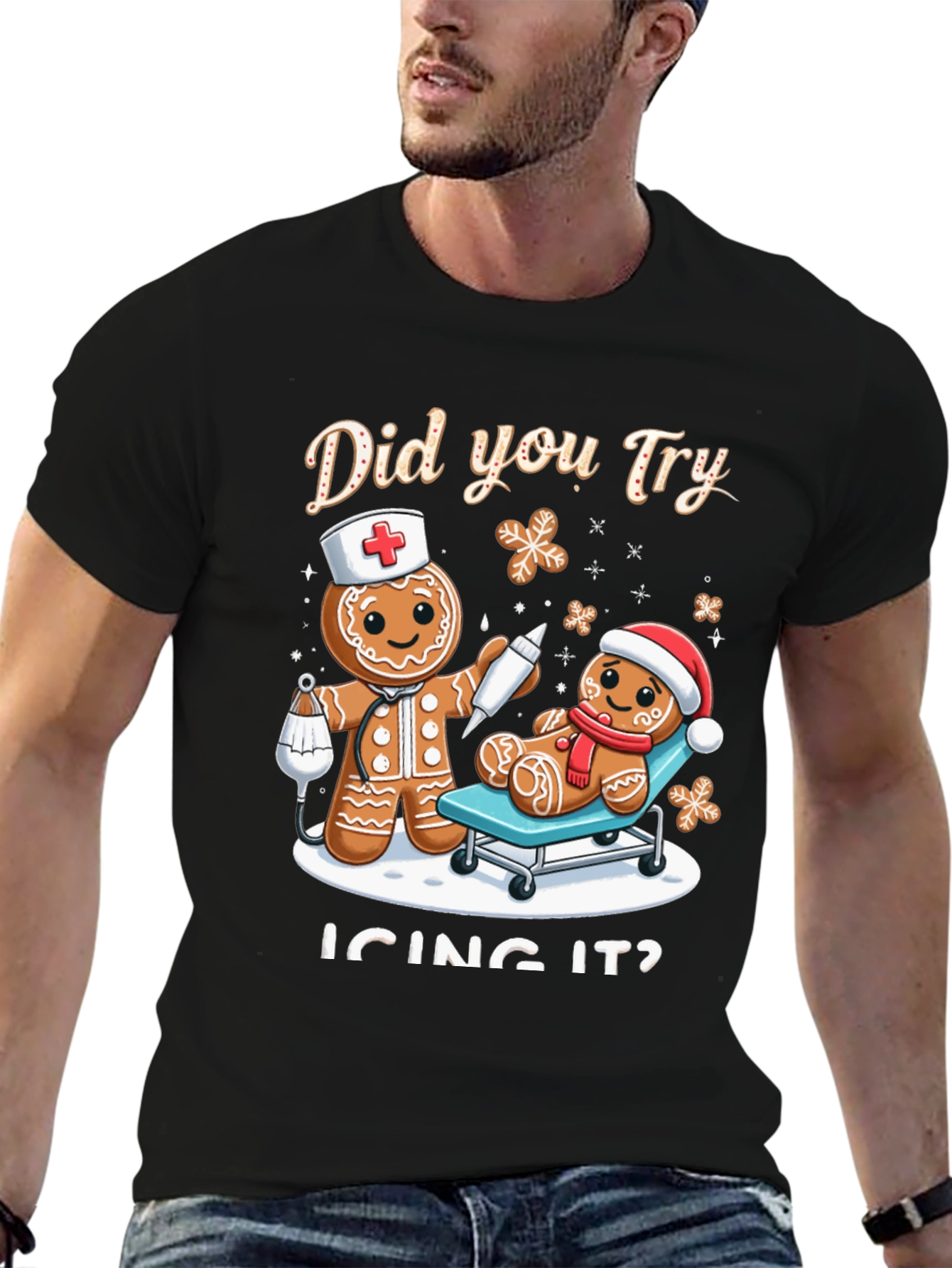 Funny Christmas T-Shirt: Did you Try Icing It?