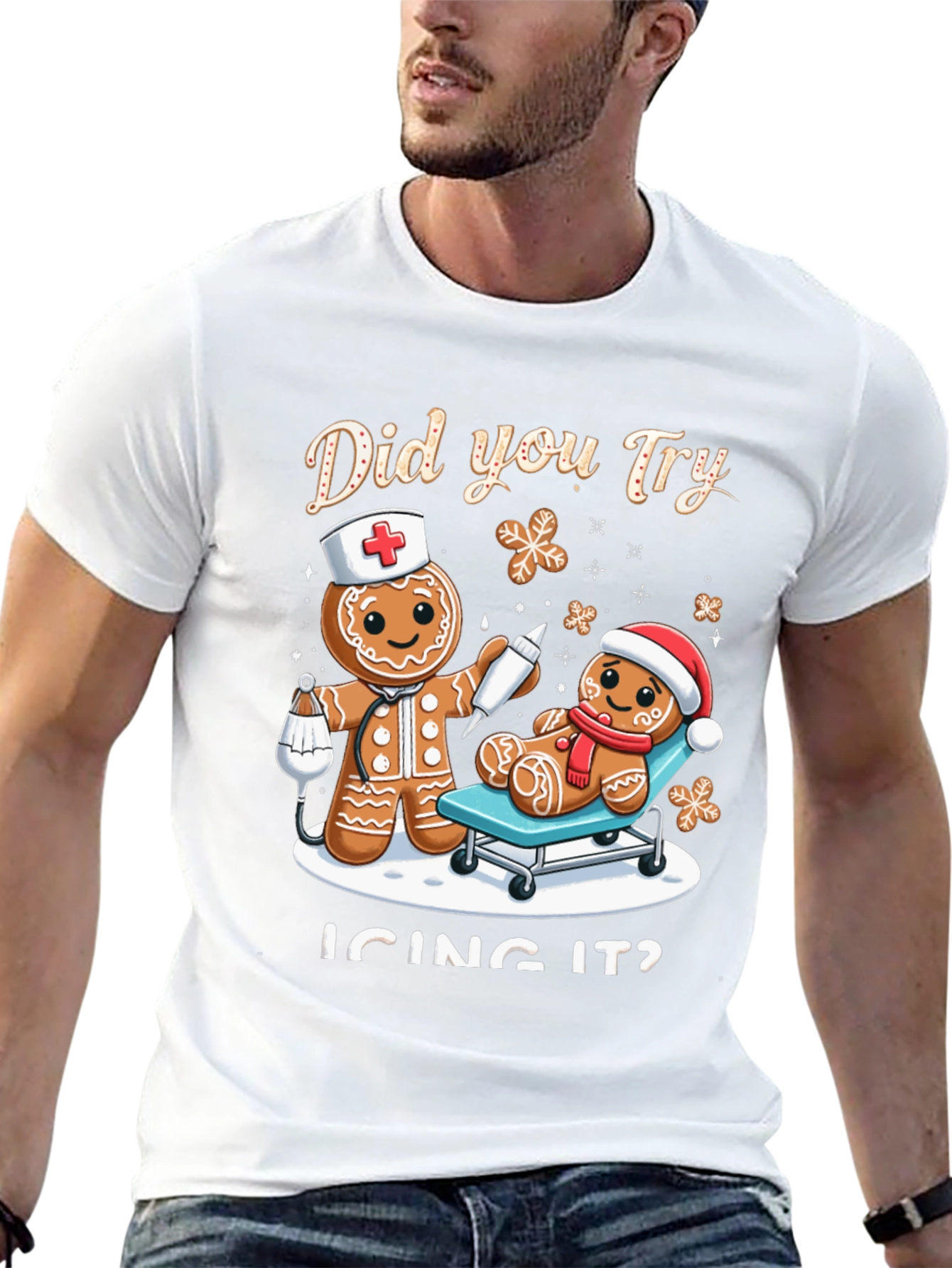 Funny Christmas T-Shirt: Did you Try Icing It?