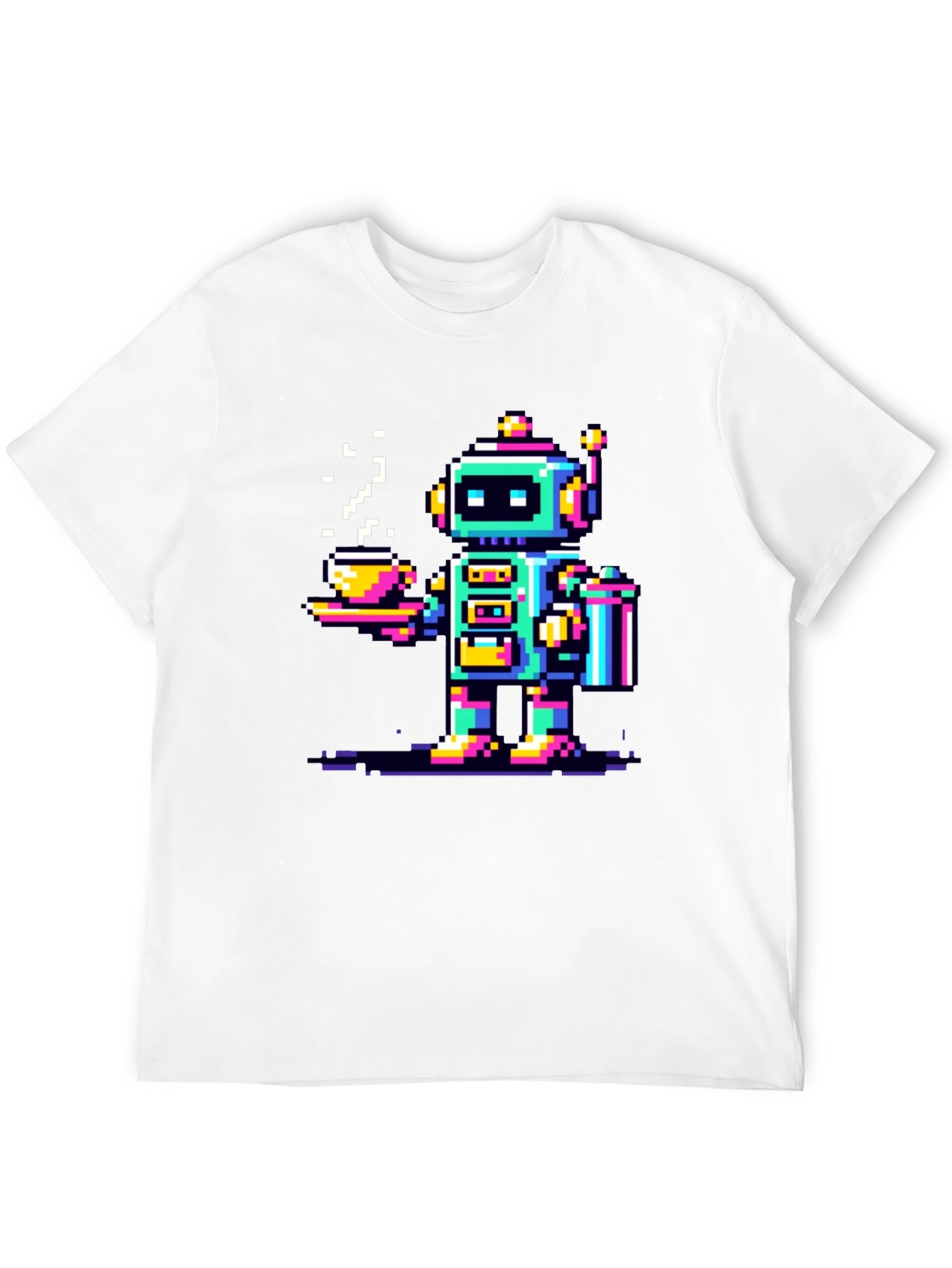 Retro Robot Coffee T-Shirt