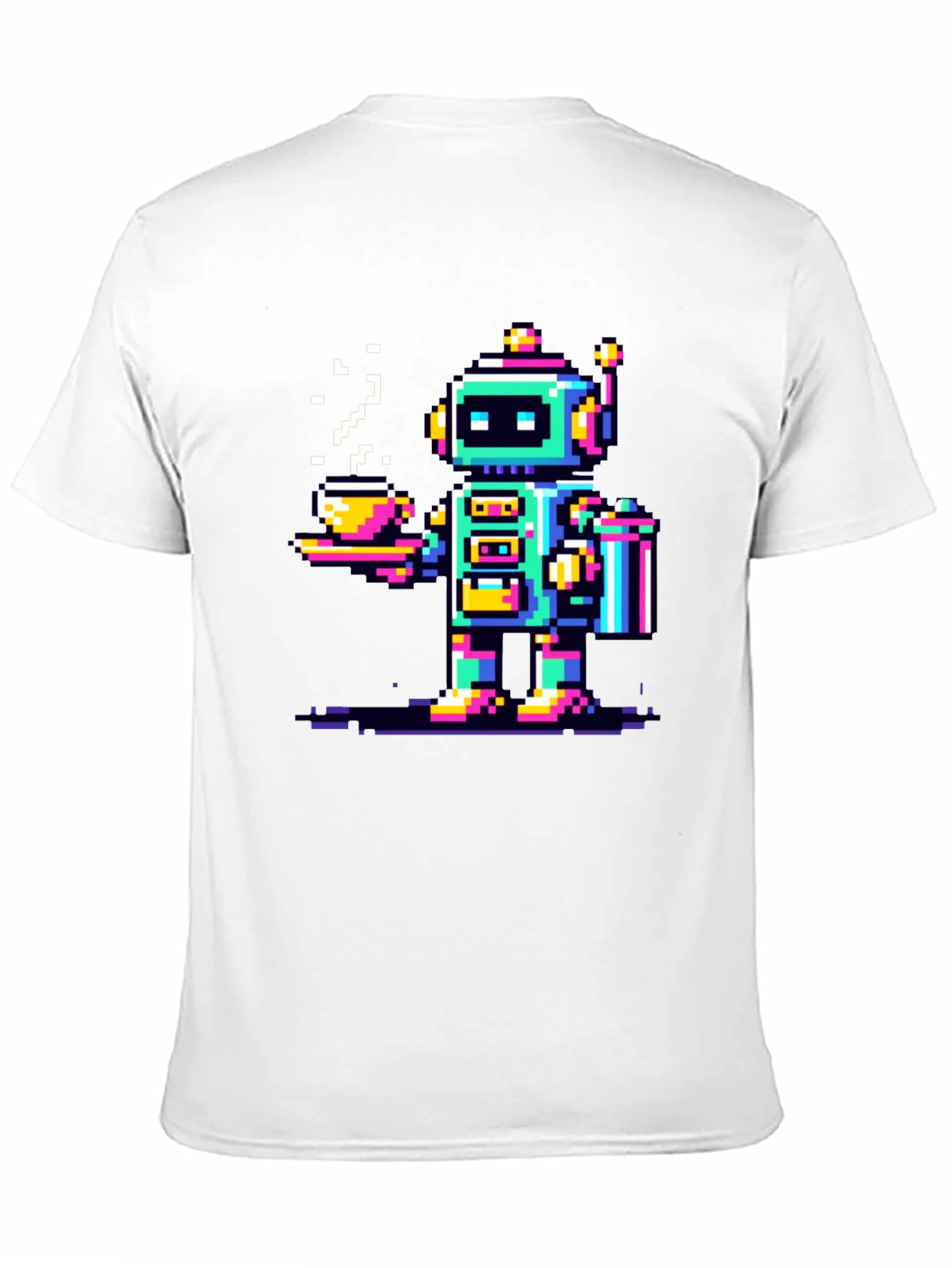 Retro Robot Coffee T-Shirt