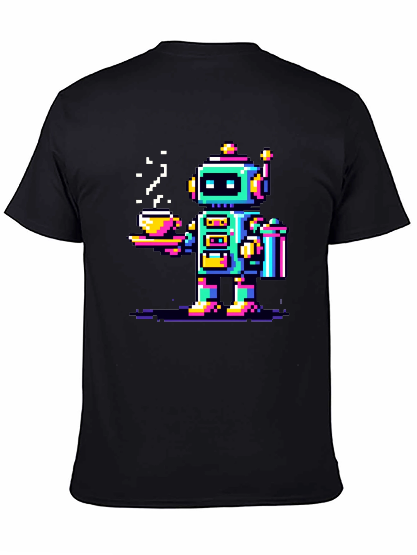 Retro Robot Coffee T-Shirt