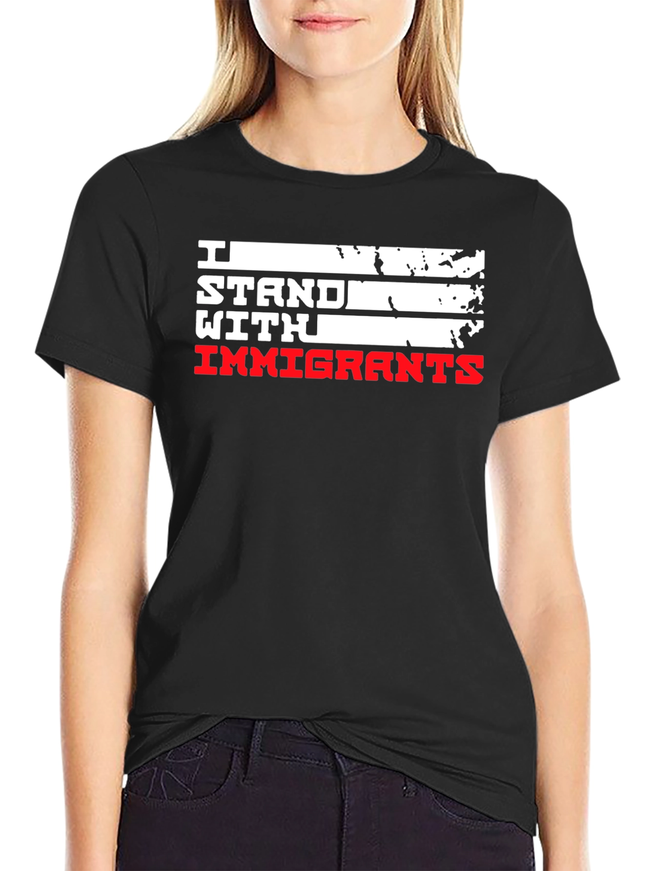 I Stand With Immigrants Graphic Tee