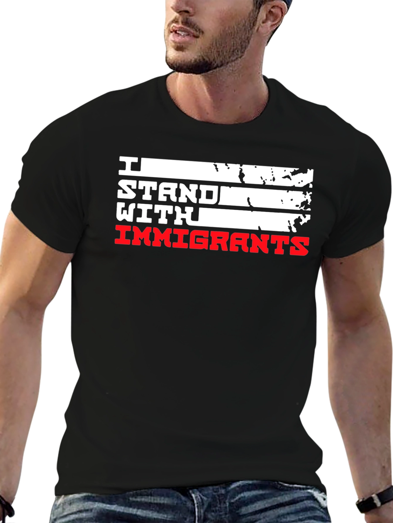 I Stand With Immigrants Graphic Tee
