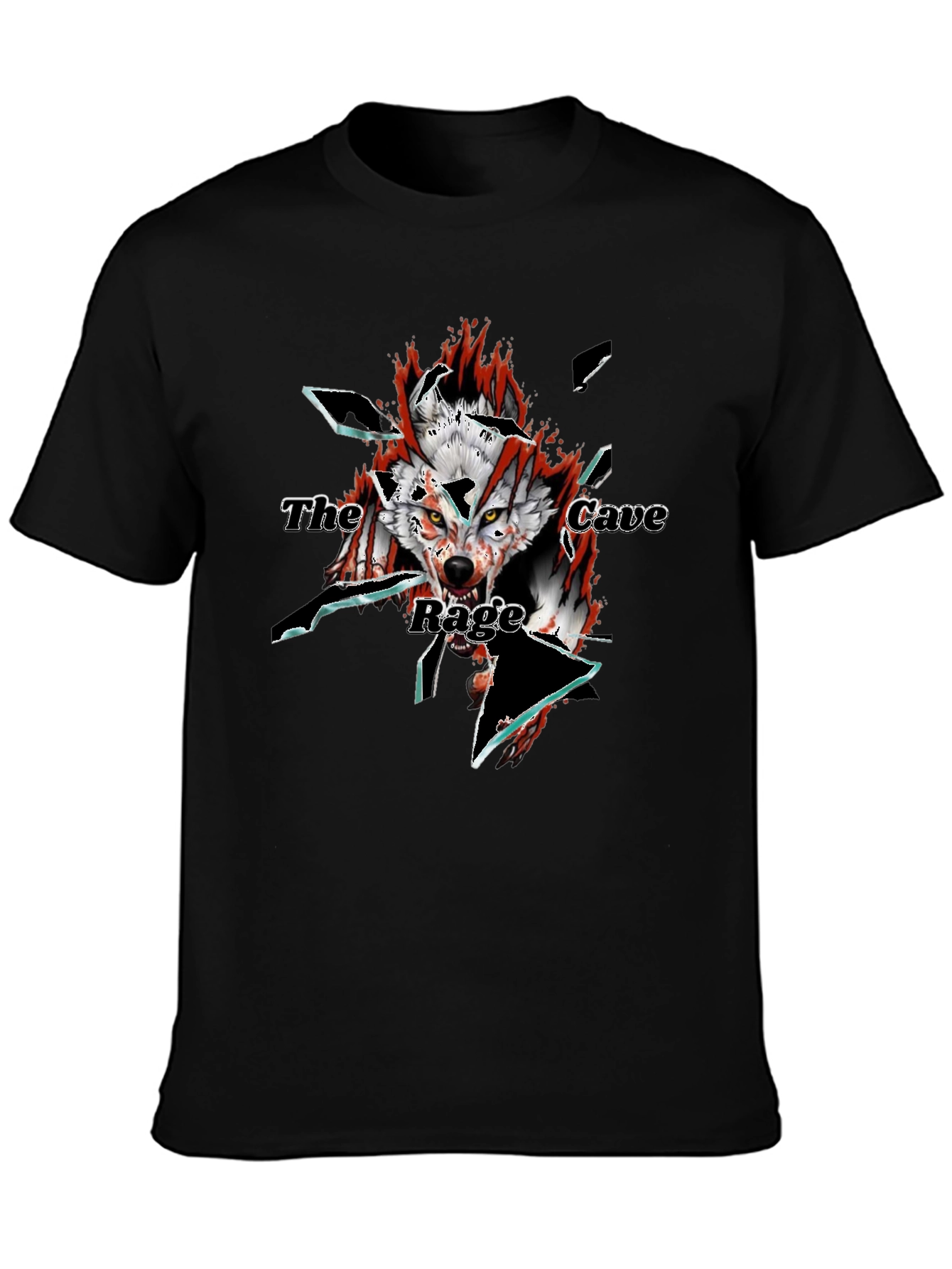 The Cave Rage Graphic Tee - Mens Black T-Shirt