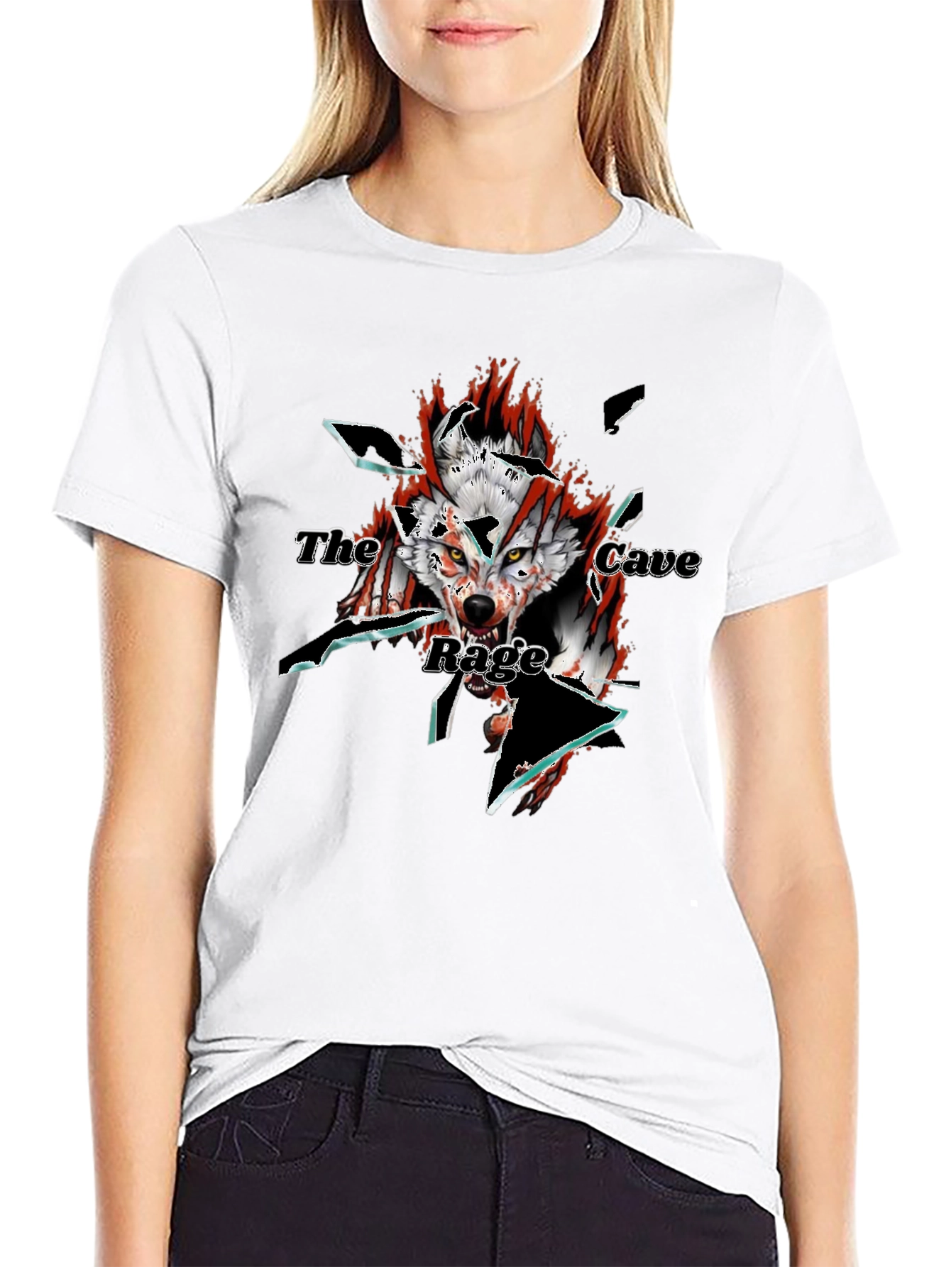 The Cave Rage Graphic Tee - Mens Black T-Shirt