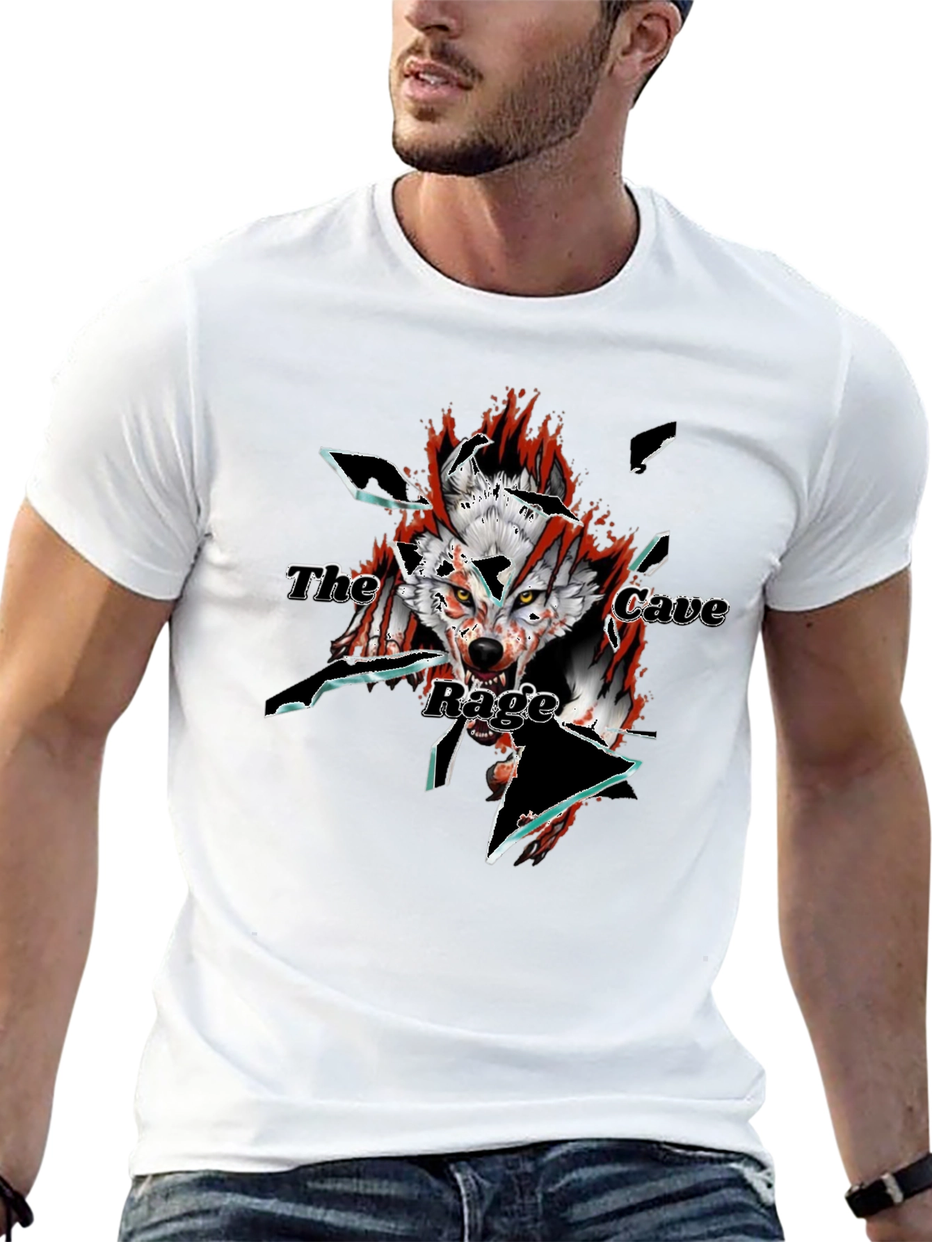 The Cave Rage Graphic Tee - Mens Black T-Shirt