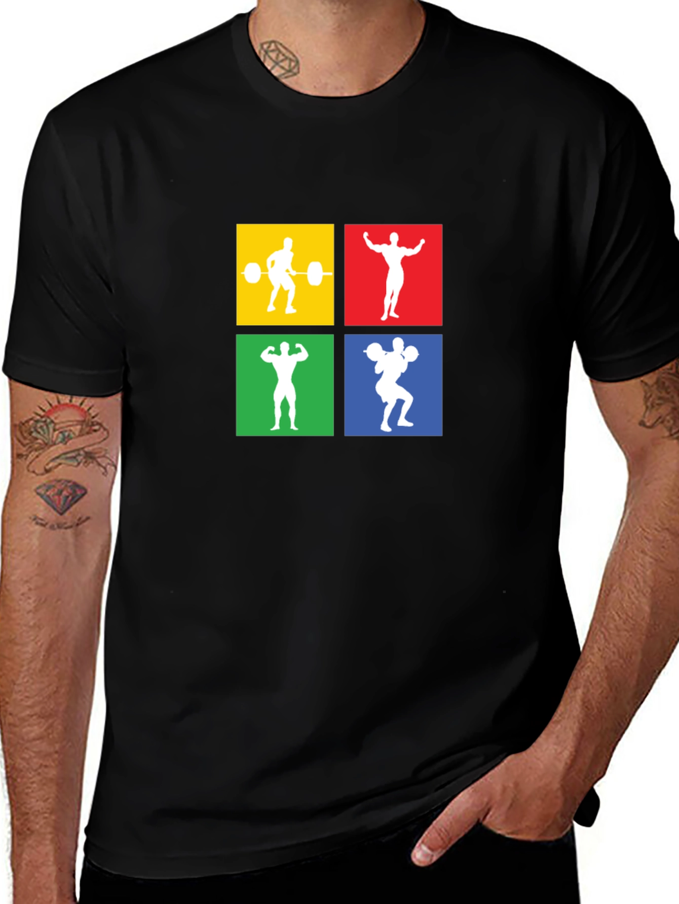 Weightlifting Graphic Tee - Black