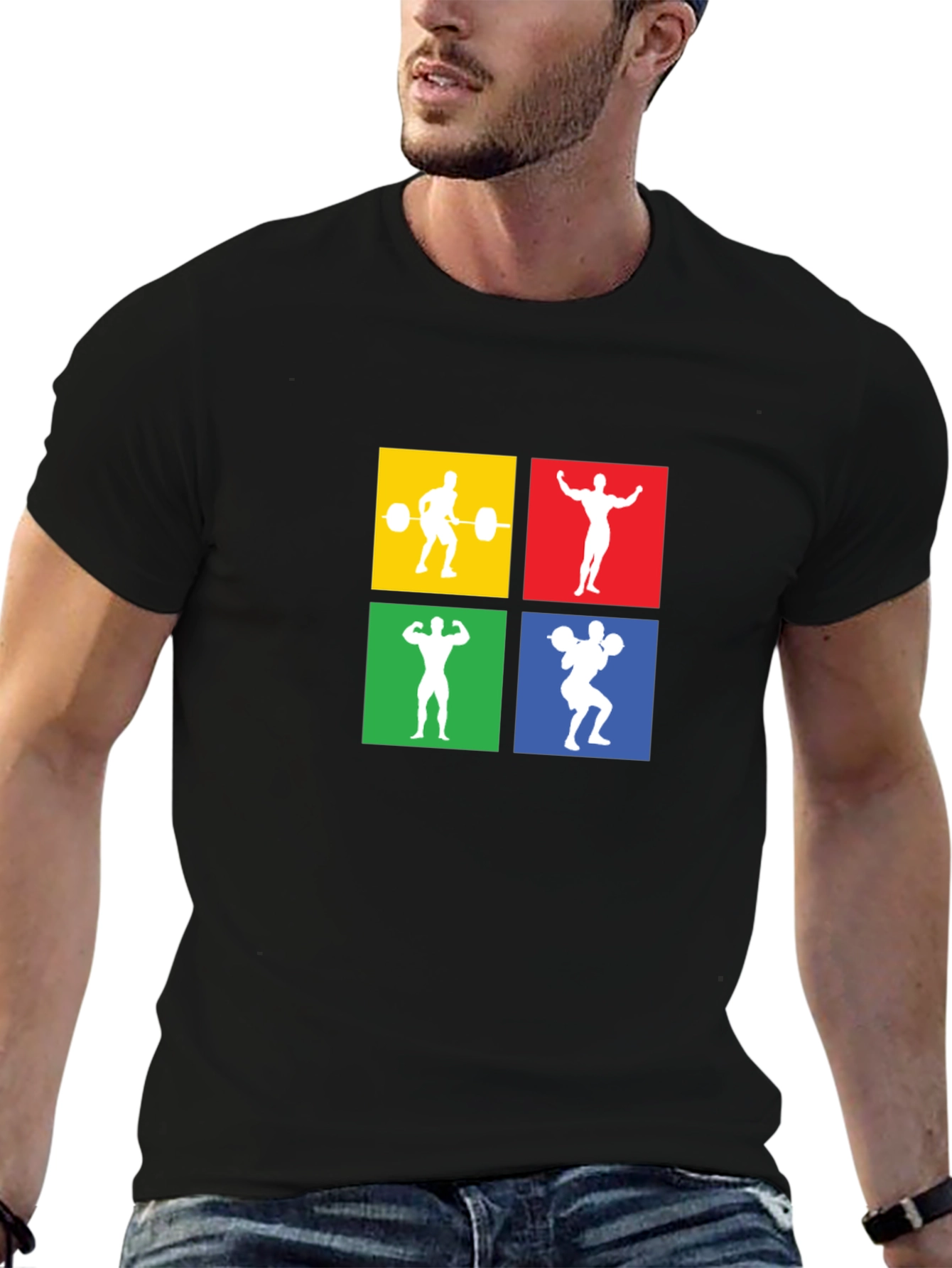 Weightlifting Graphic Tee - Black