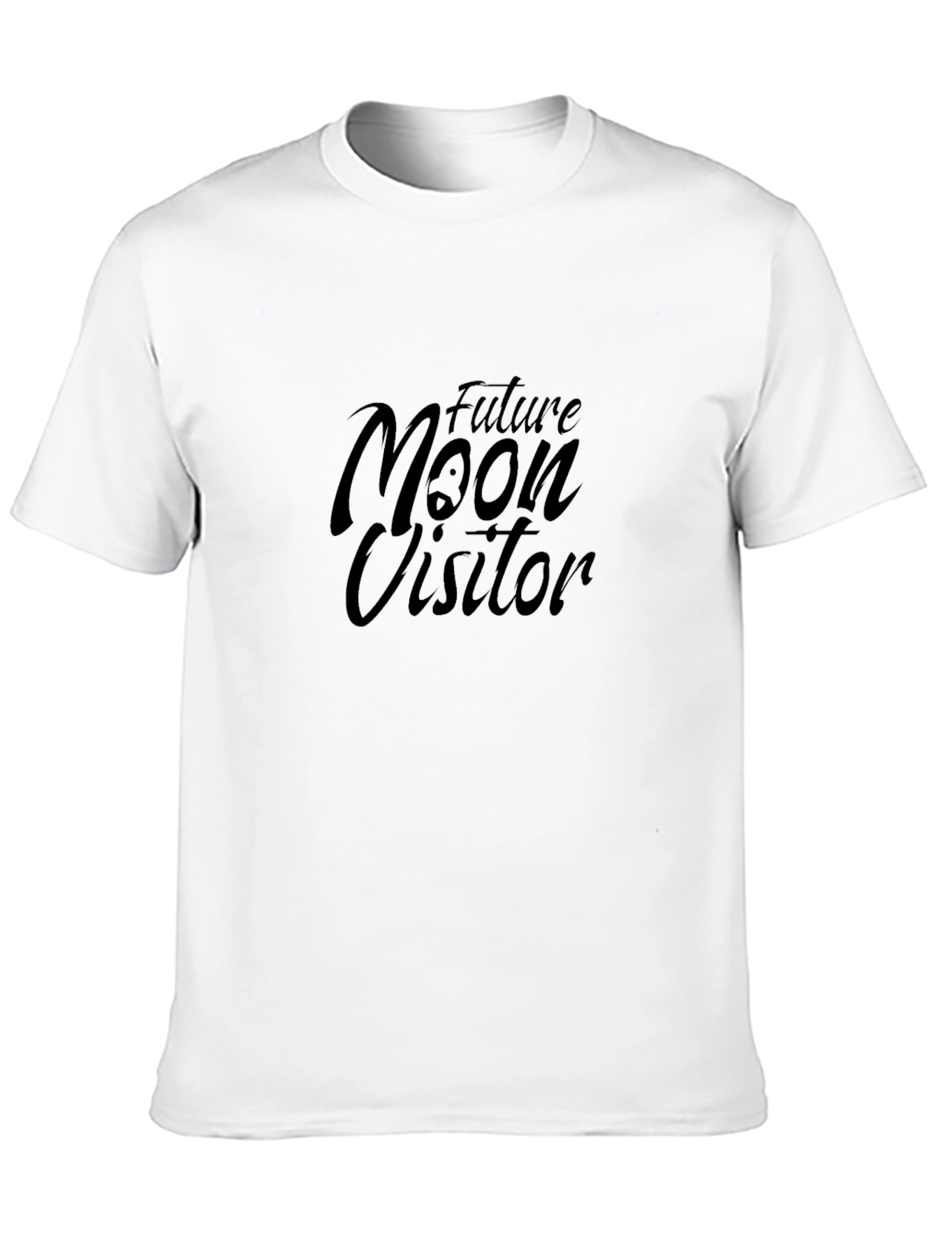 Future Moon Visitor Black T-Shirt