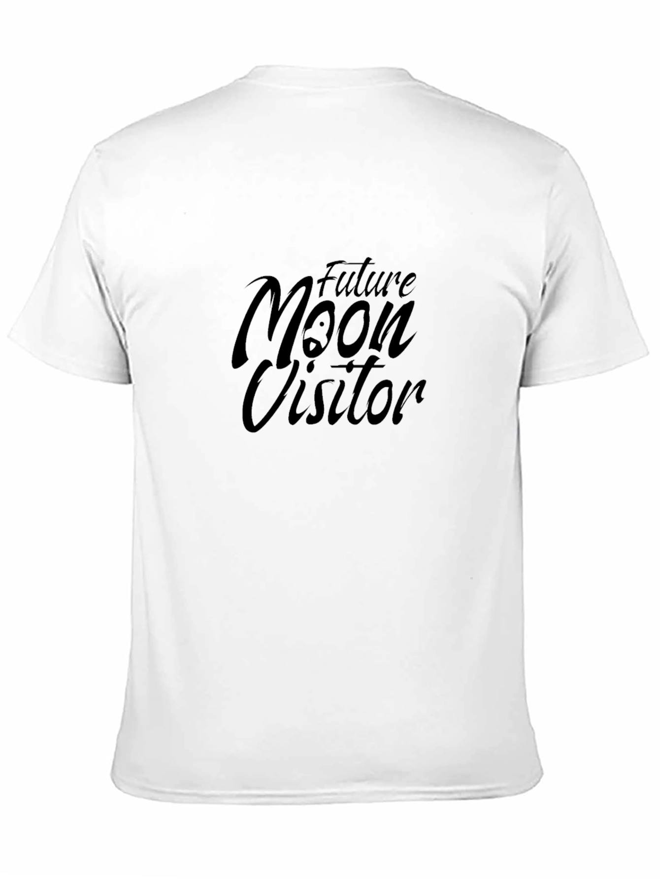 Future Moon Visitor Black T-Shirt