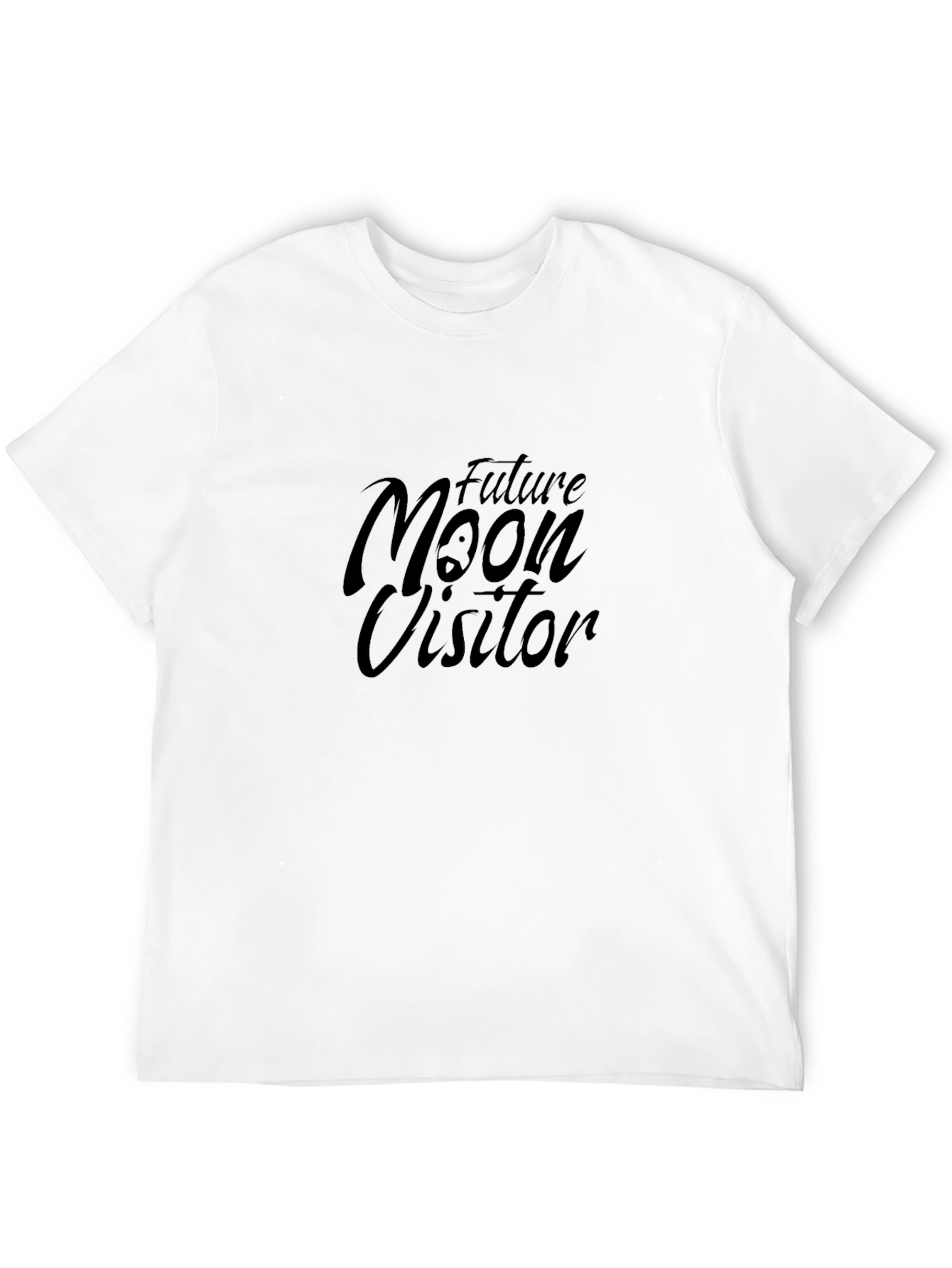 Future Moon Visitor Black T-Shirt