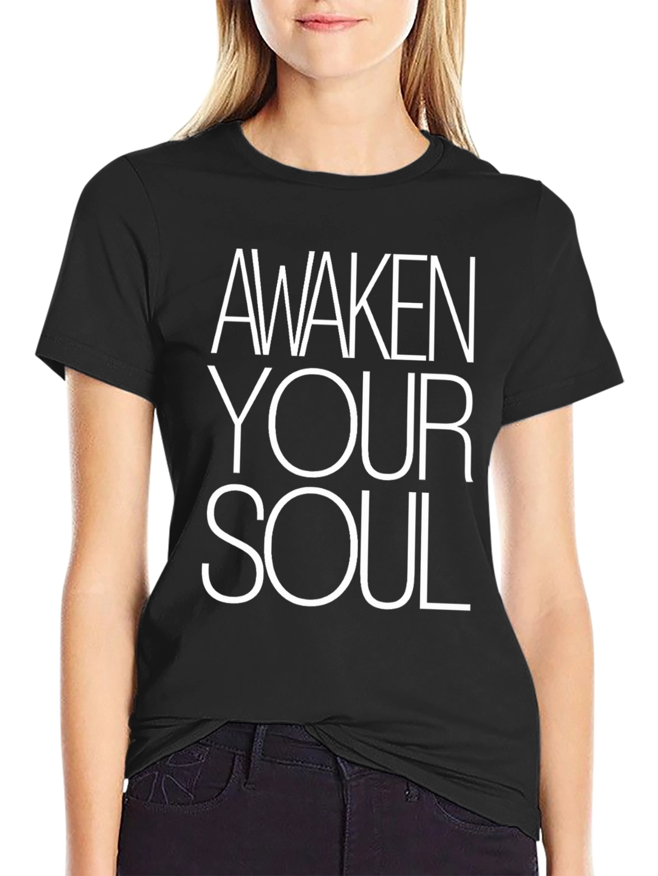 Awaken Your Soul Black Graphic Tee