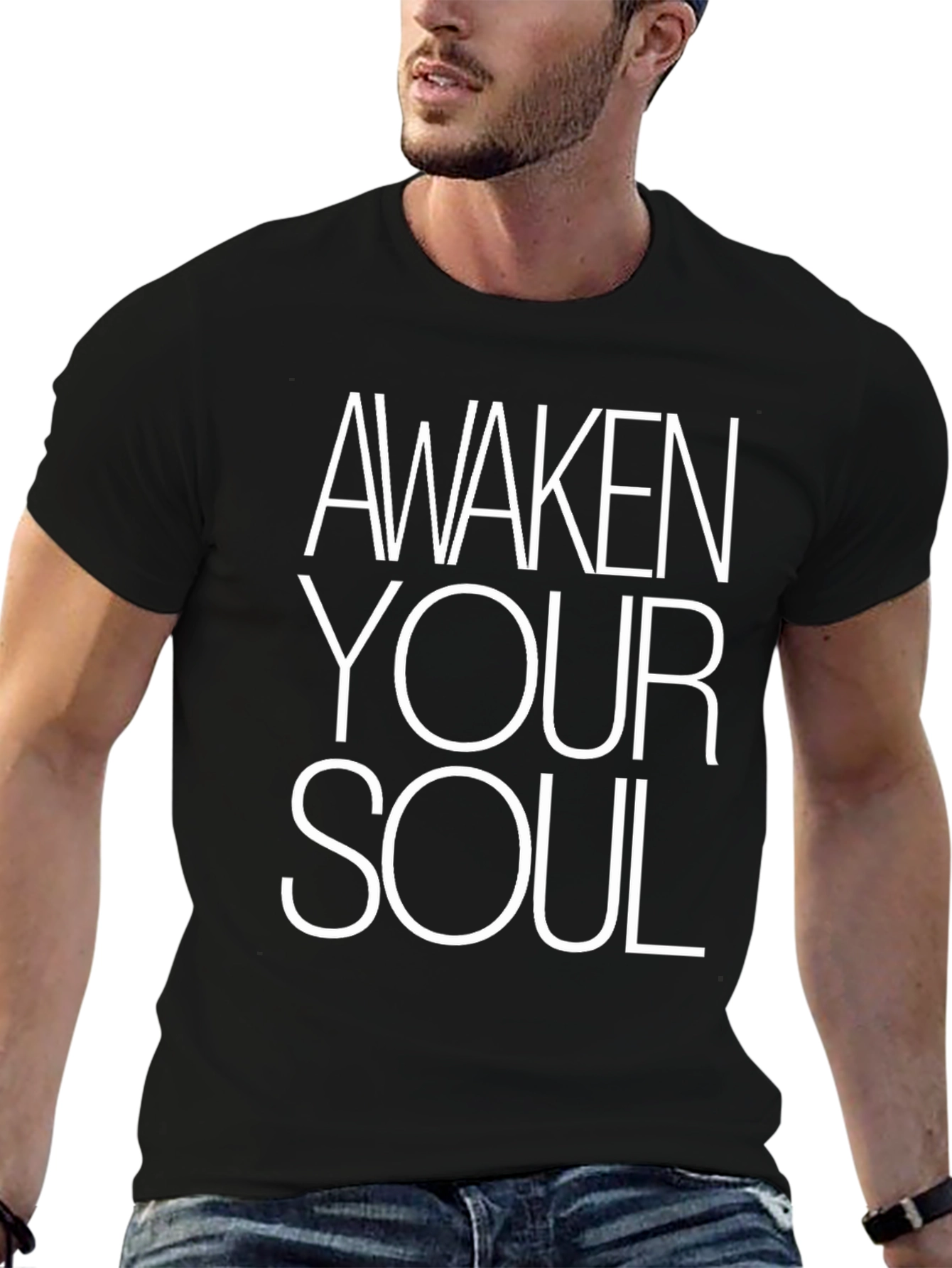 Awaken Your Soul Black Graphic Tee