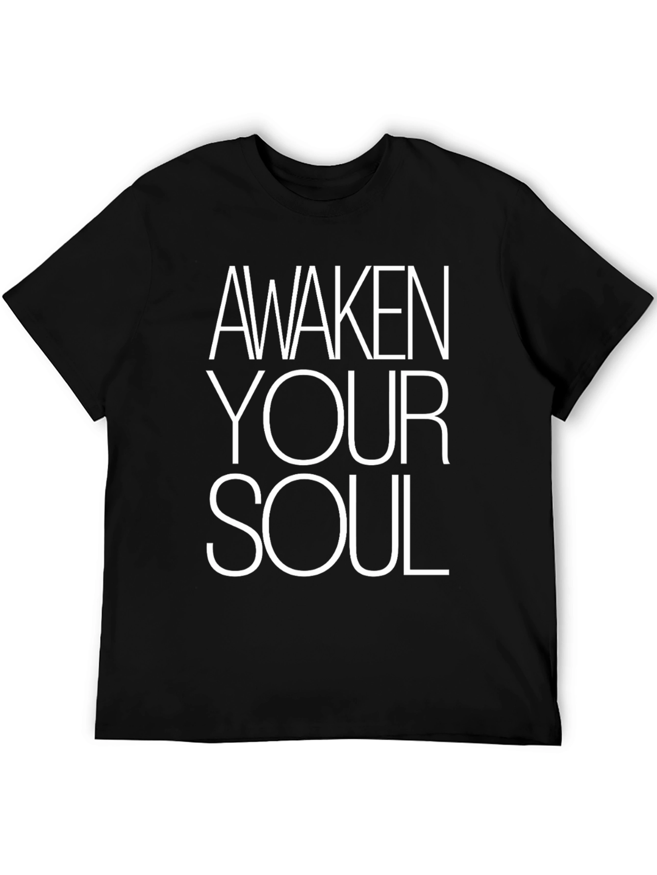 Awaken Your Soul Black Graphic Tee